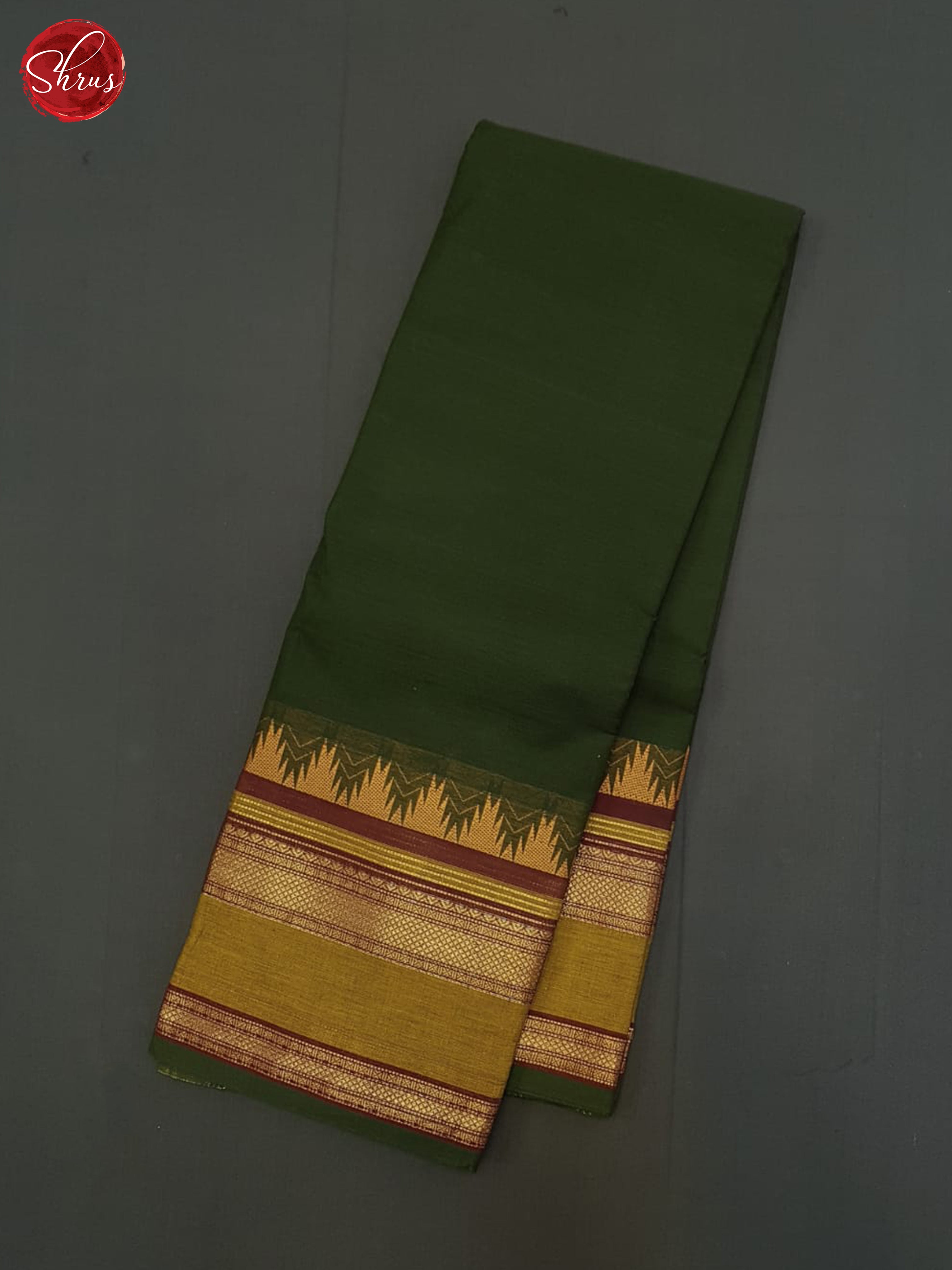 Green And Maroon- Chettinad Cotton saree - Shop on ShrusEternity.com