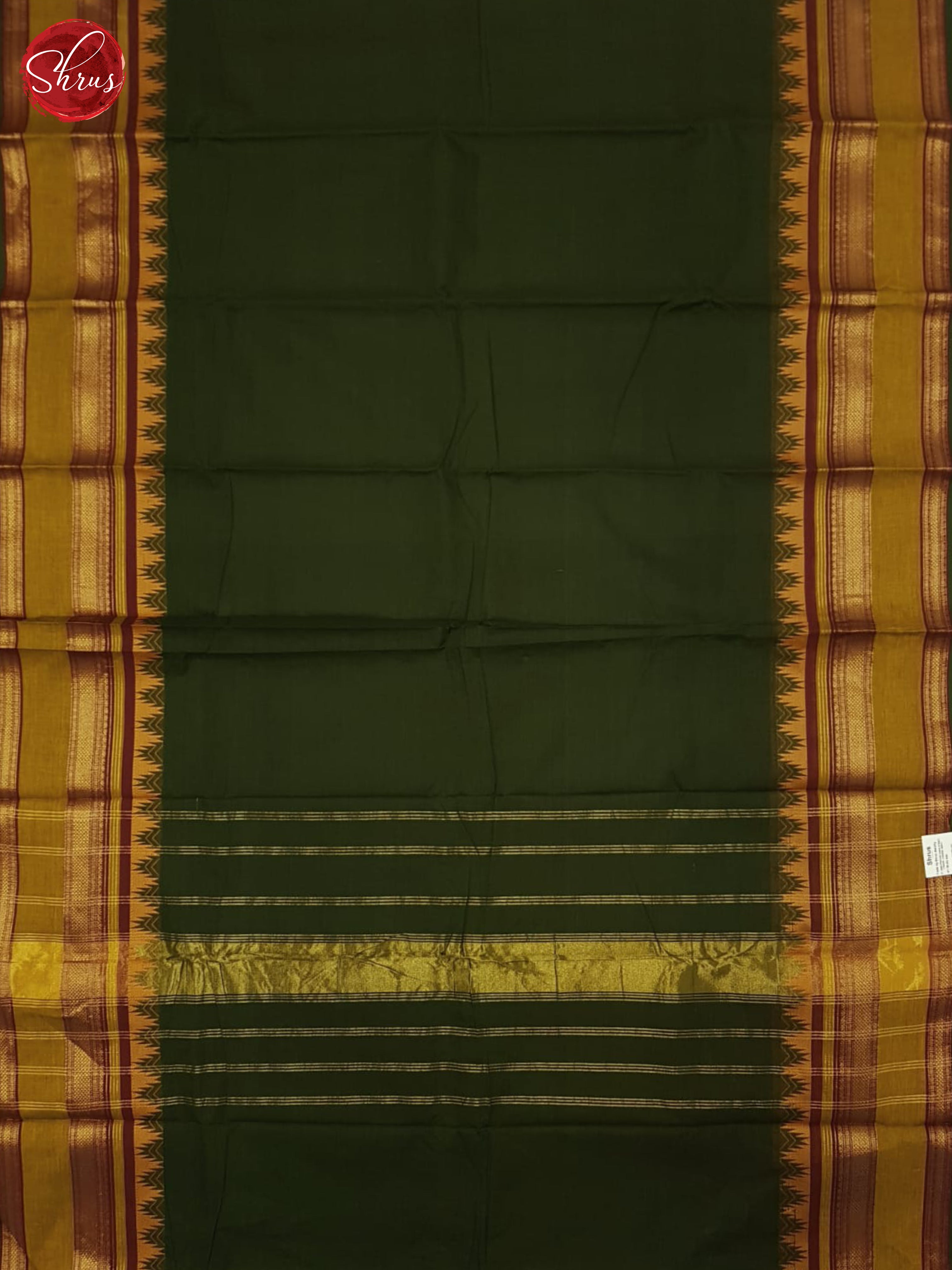 Green And Maroon- Chettinad Cotton saree - Shop on ShrusEternity.com