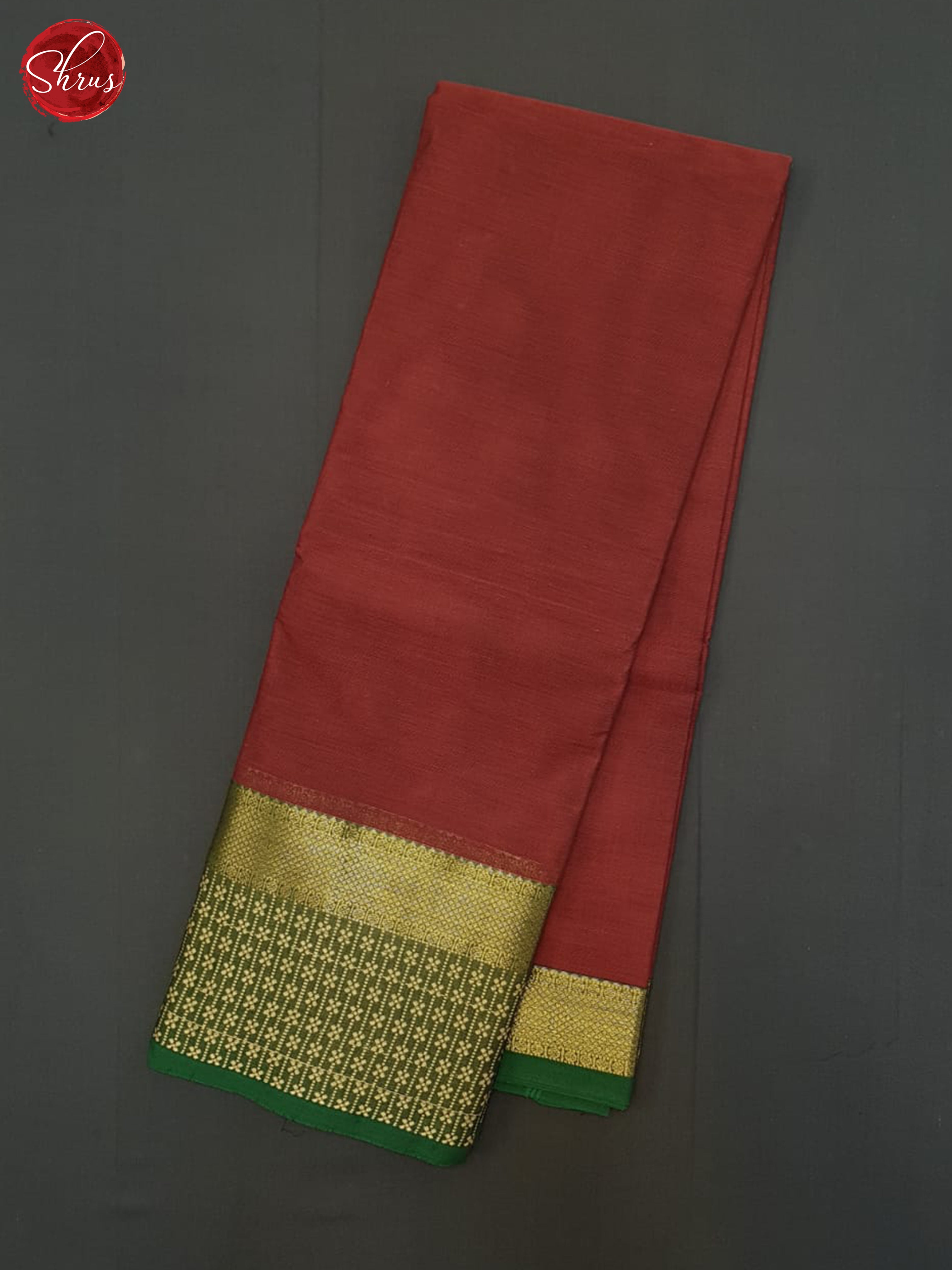 Red And Green- Chettinad Cotton Saree - Shop on ShrusEternity.com