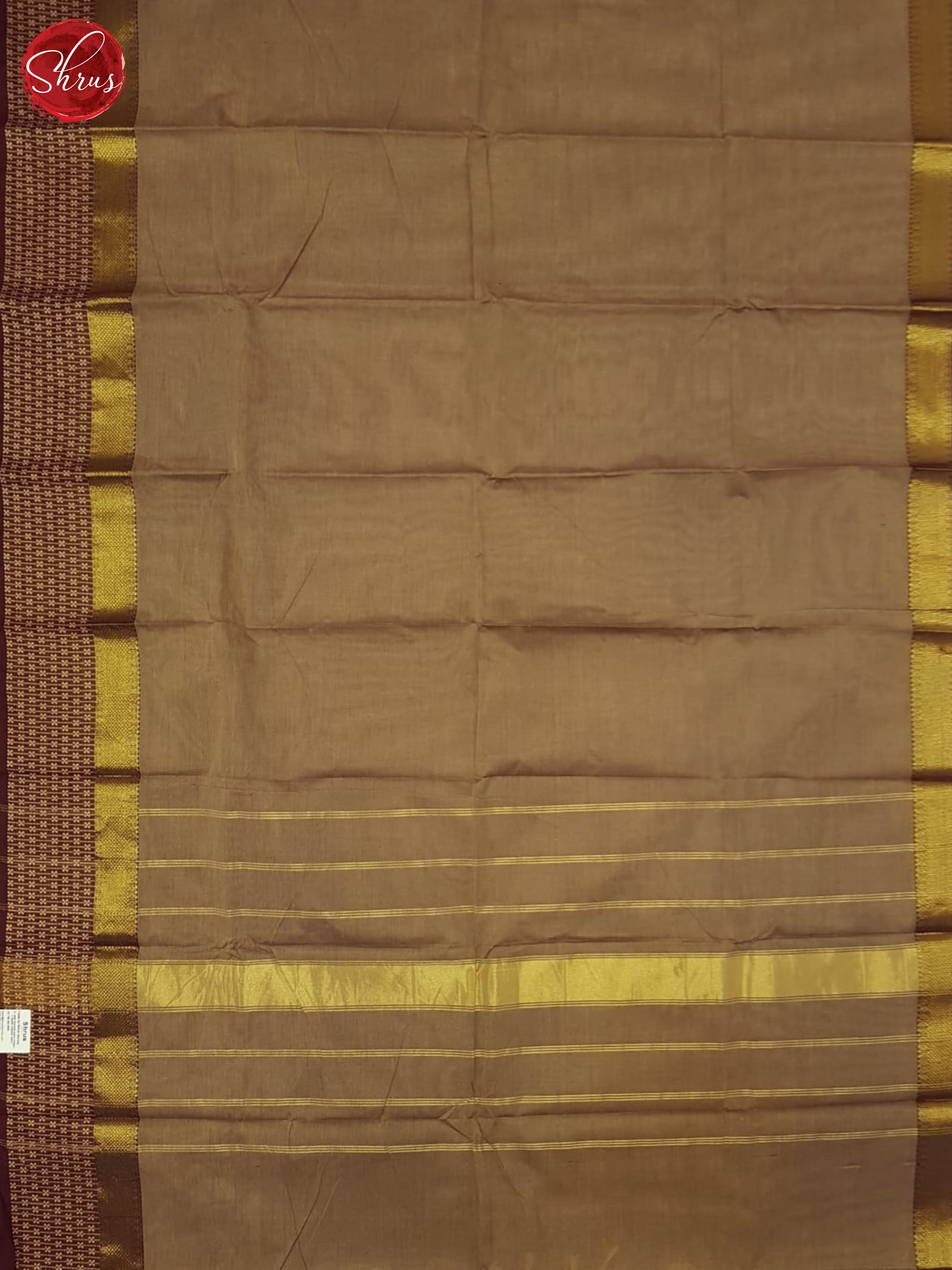 Grey & Brown- Chettinad Cotton Saree - Shop on ShrusEternity.com