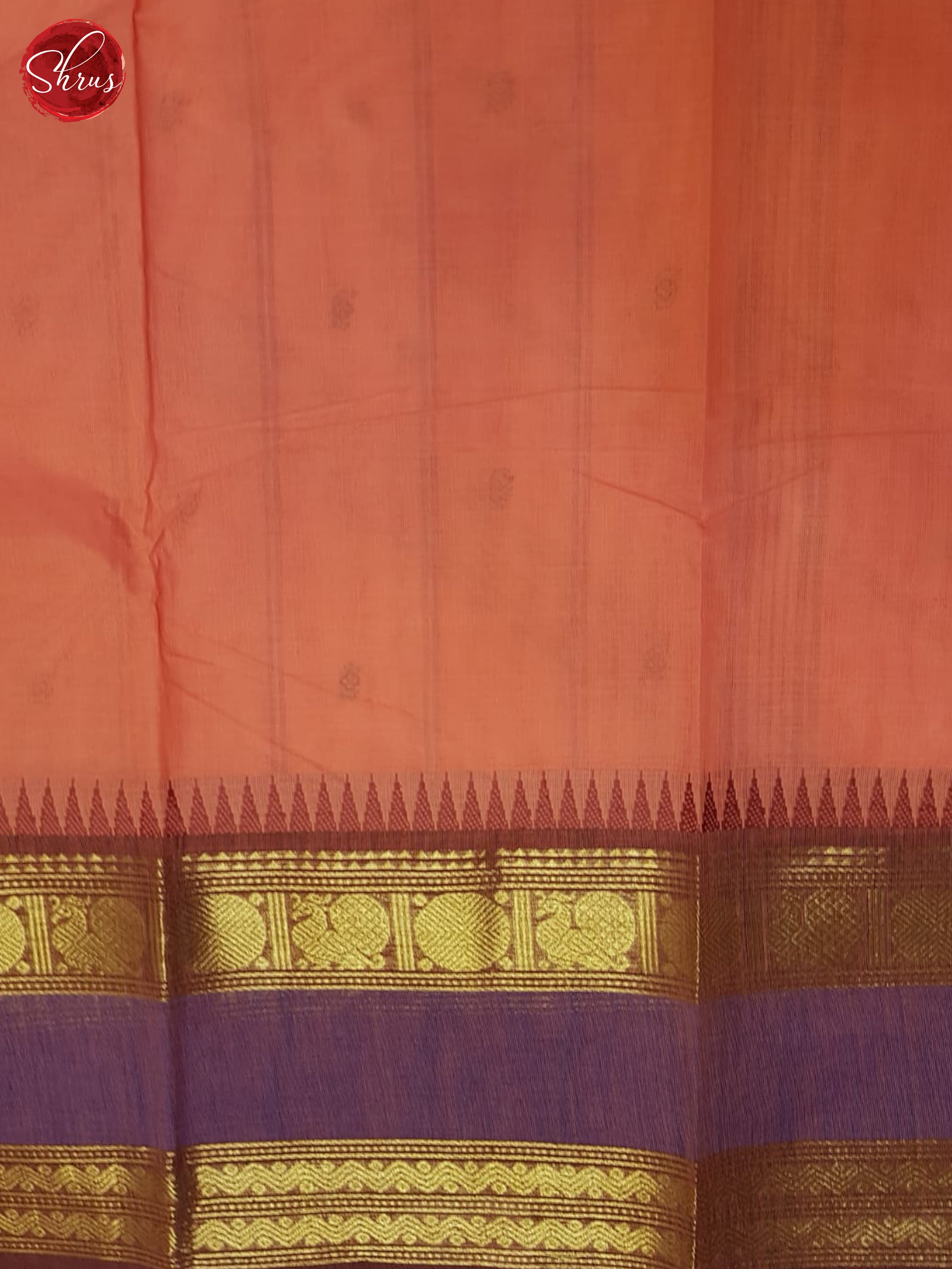 Pink And Purple- Chettinad Cotton Saree - Shop on ShrusEternity.com