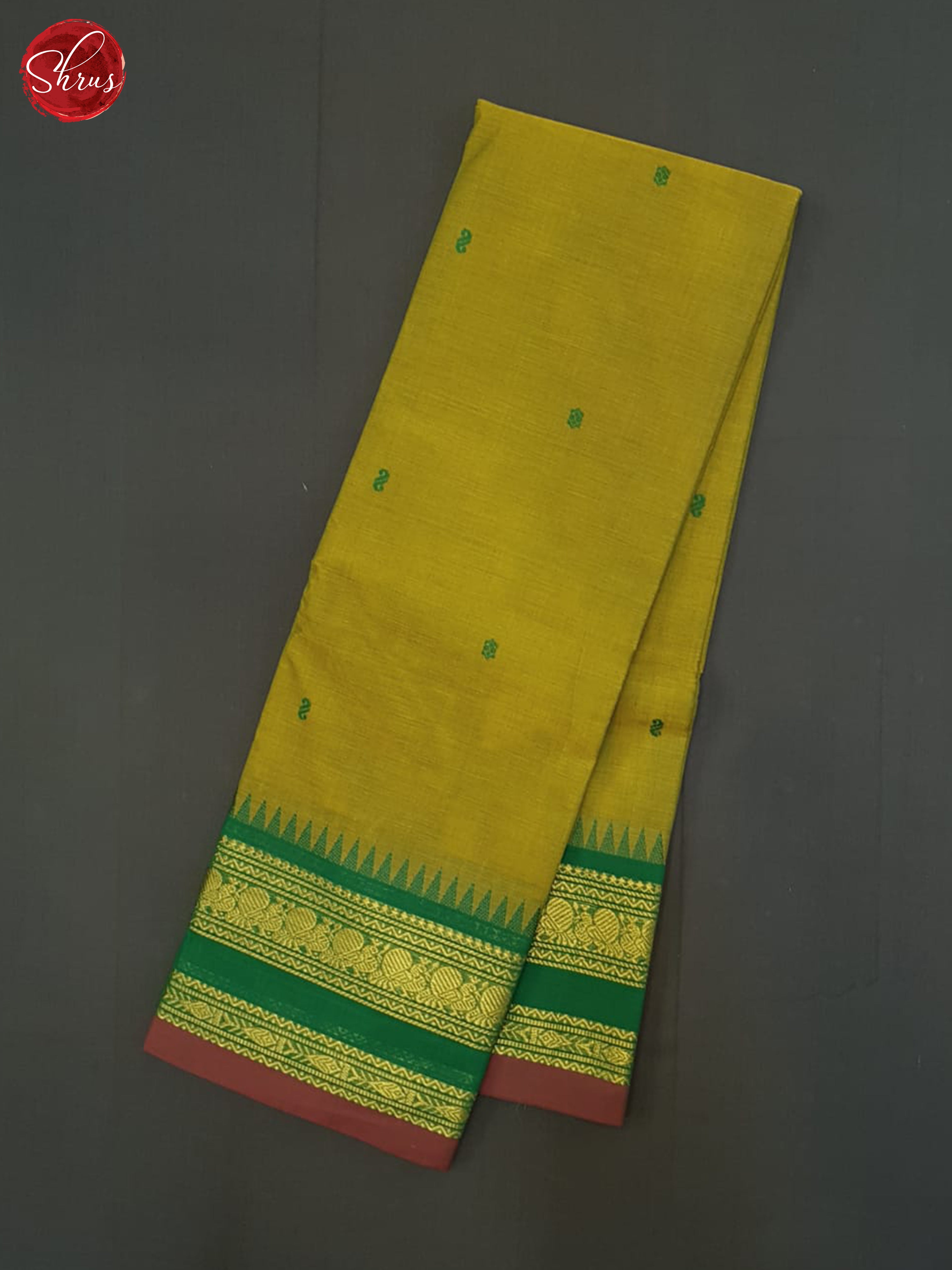 Mathulir Green & Green- Chettinad Cotton Saree - Shop on ShrusEternity.com