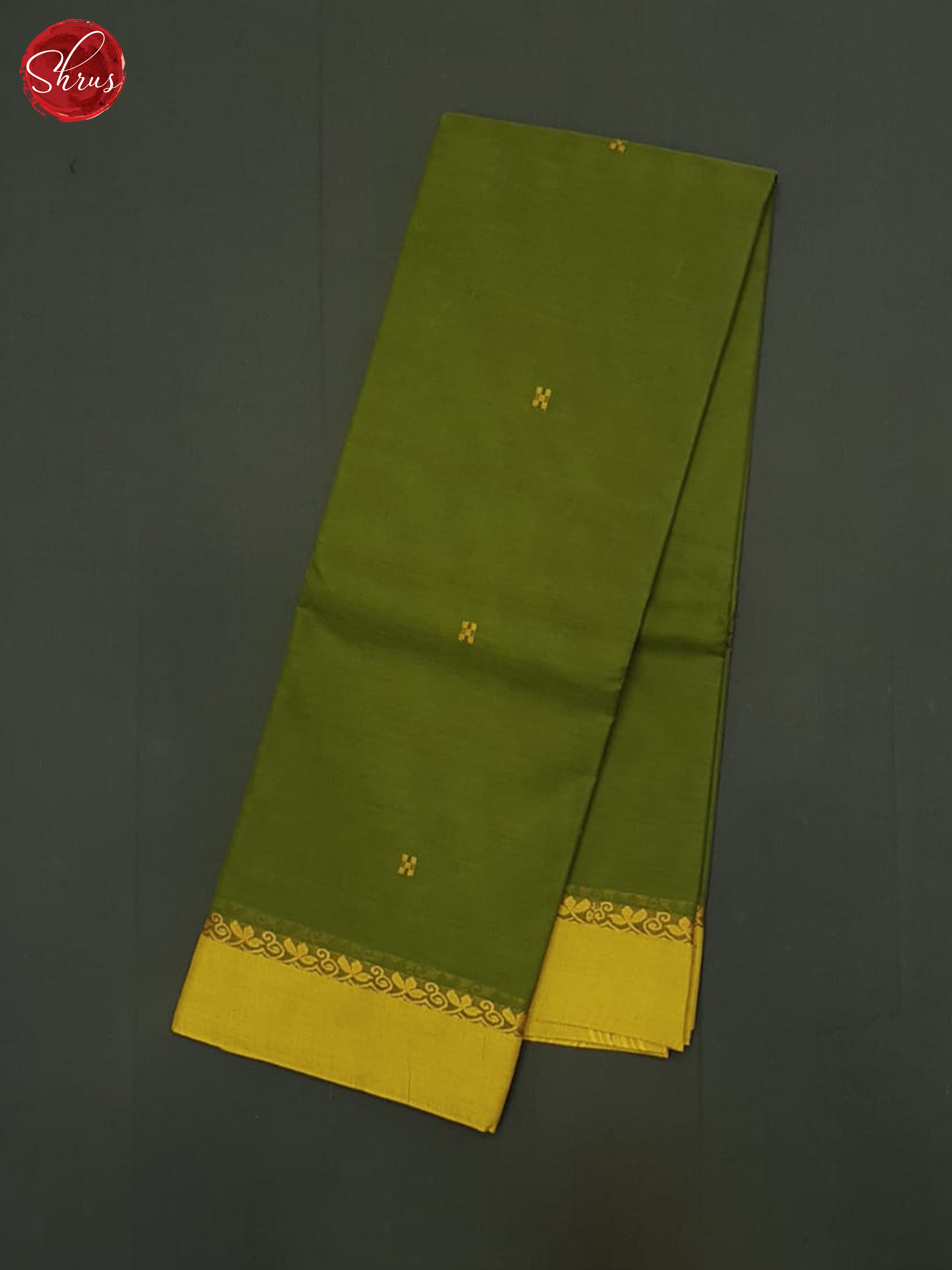 Green And Mustard- Chettinad Cotton Saree - Shop on ShrusEternity.com