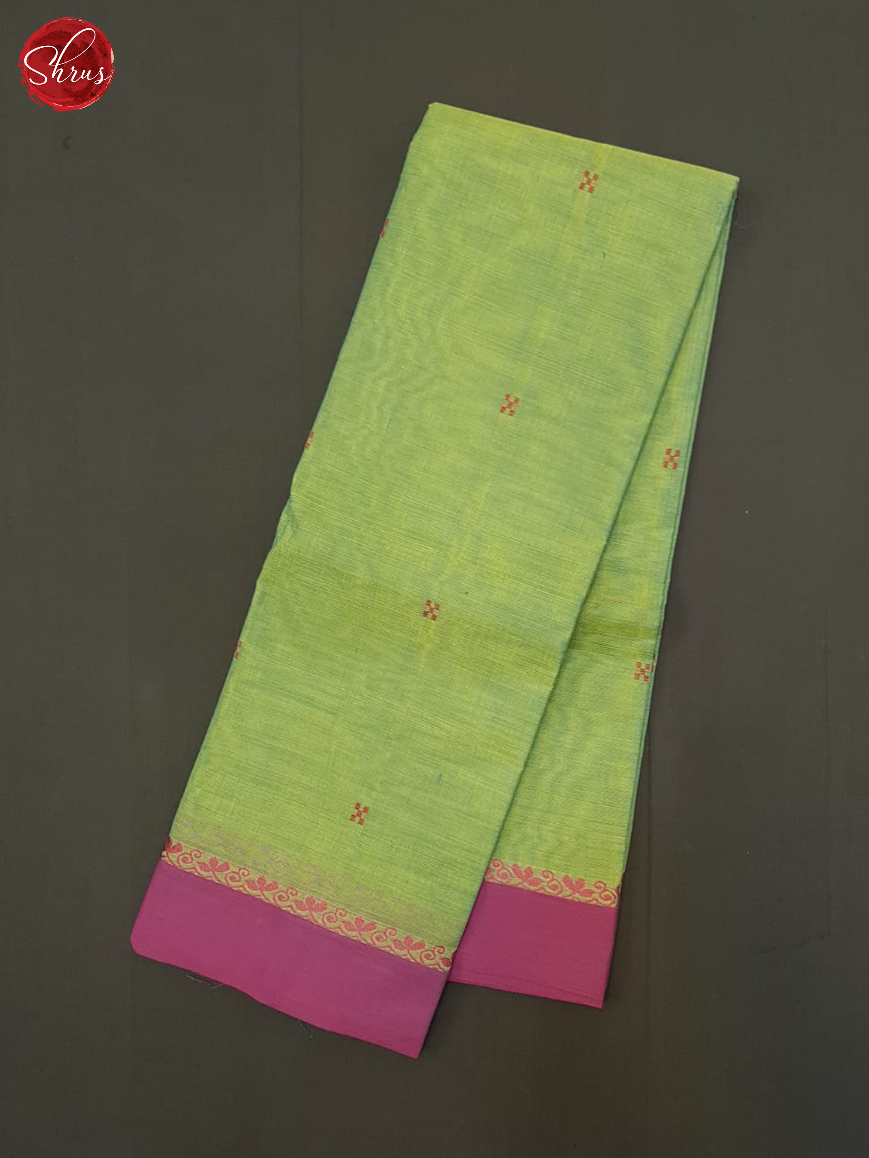 Green And Pink- Chettinad Cotton Saree - Shop on ShrusEternity.com