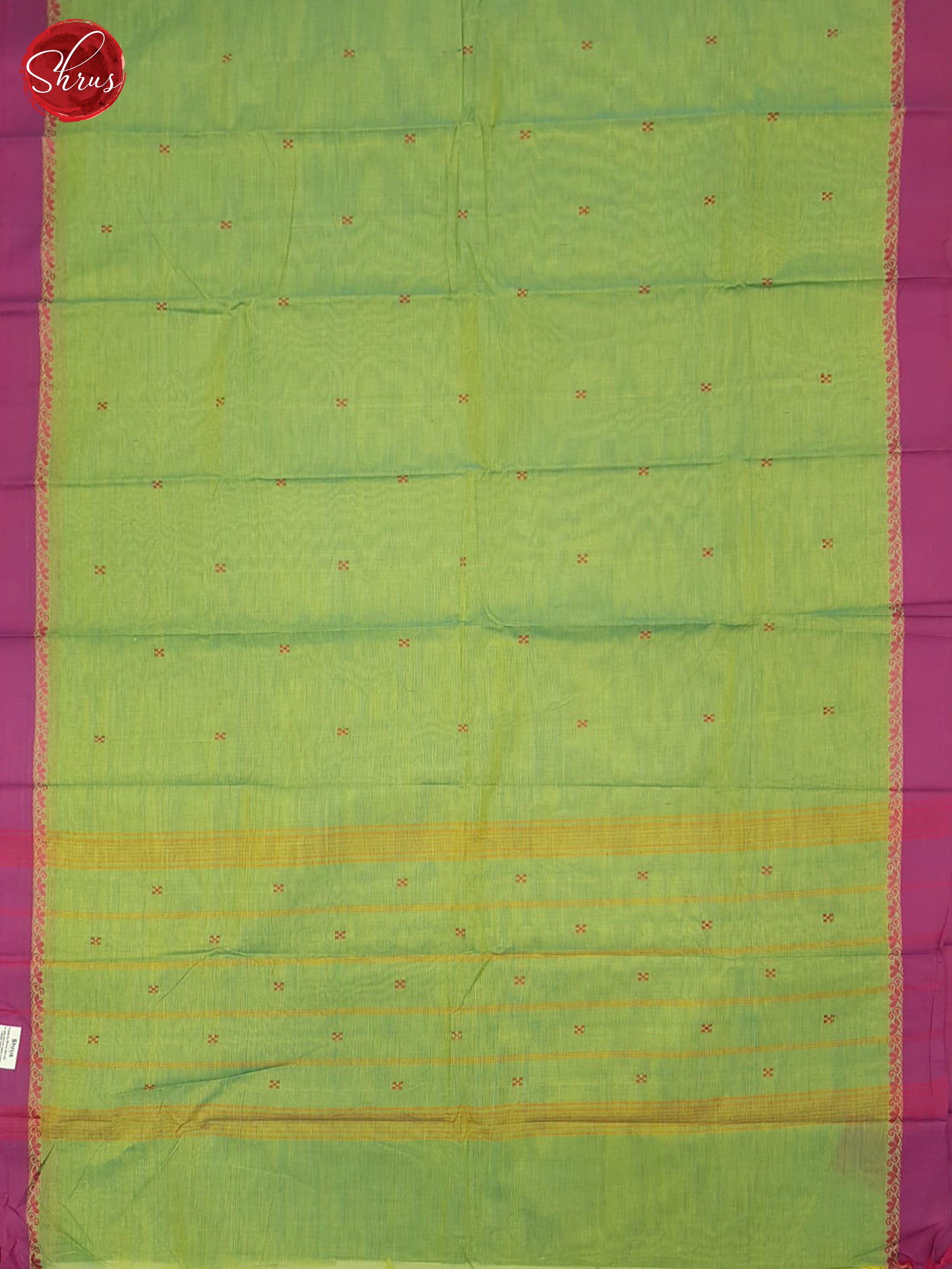 Green And Pink- Chettinad Cotton Saree - Shop on ShrusEternity.com