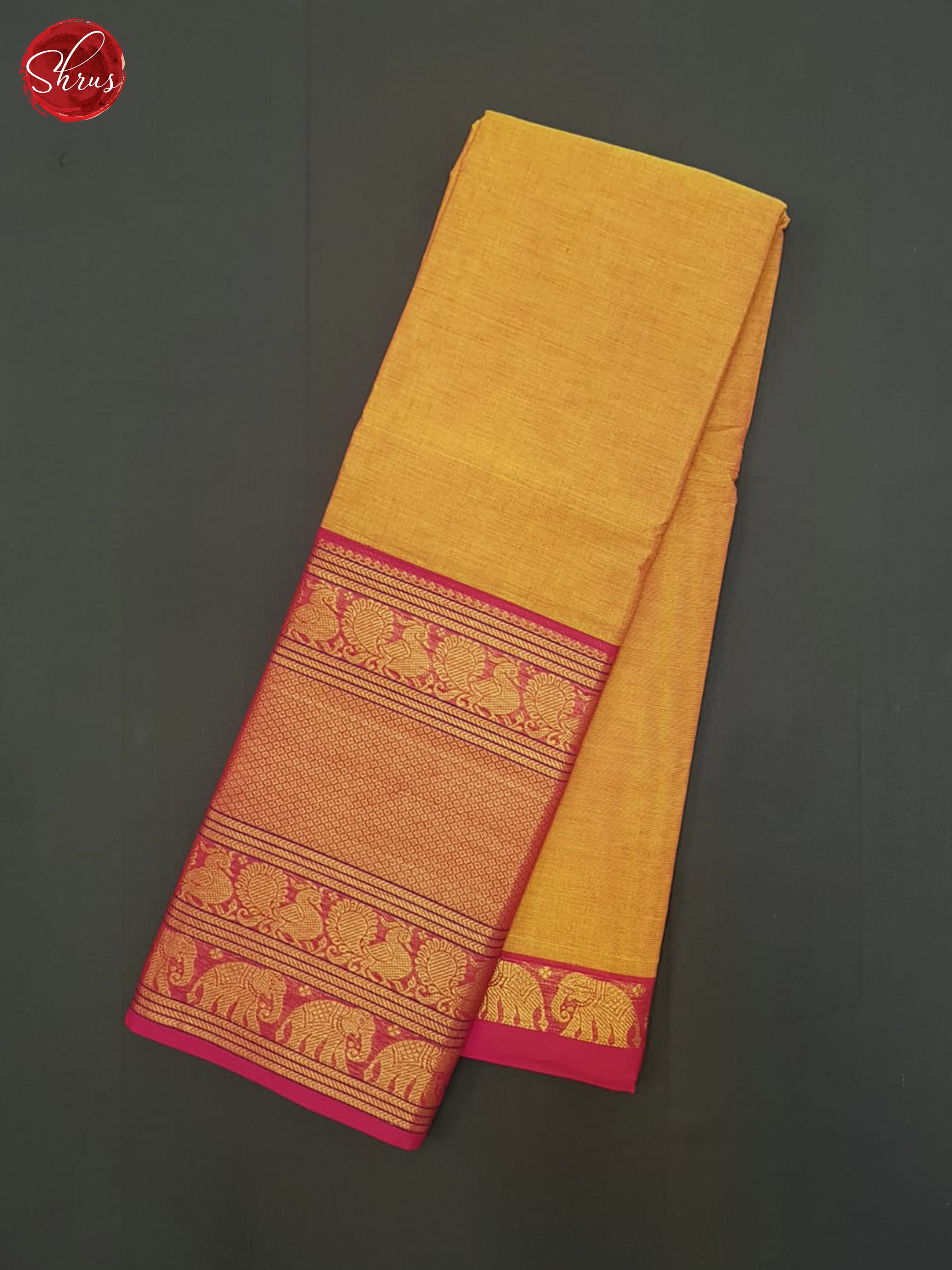 Orange And Pink- Chettinad Cotton Saree - Shop on ShrusEternity.com