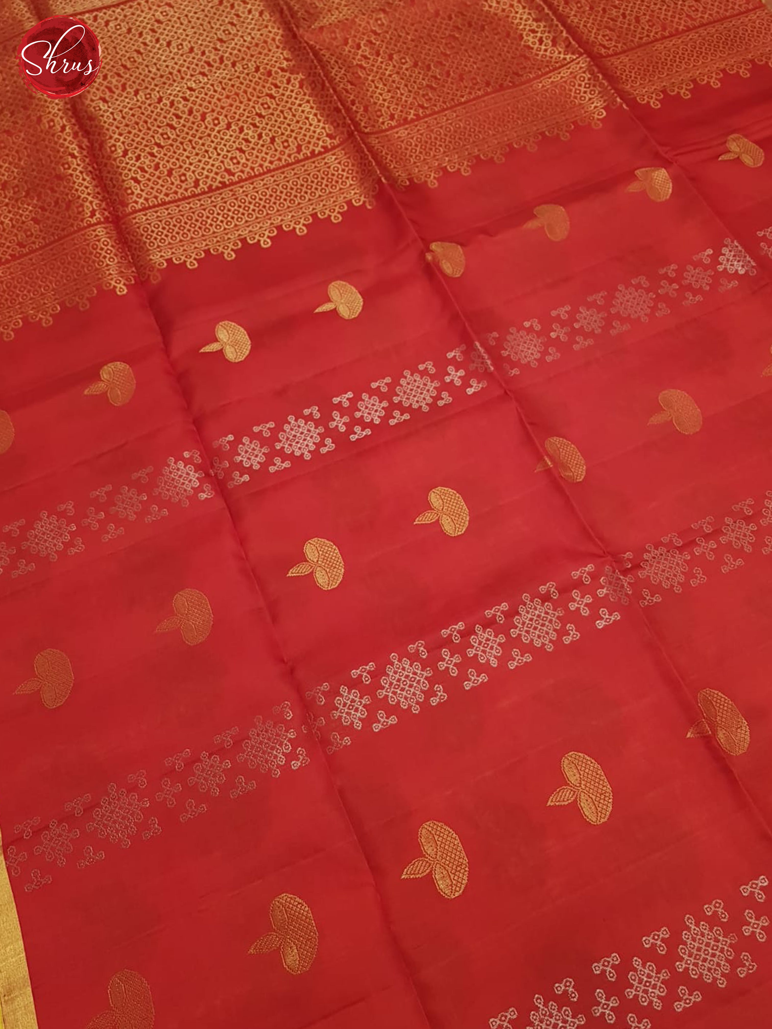 Red & Yellow - Soft Silk Saree - Shop on ShrusEternity.com