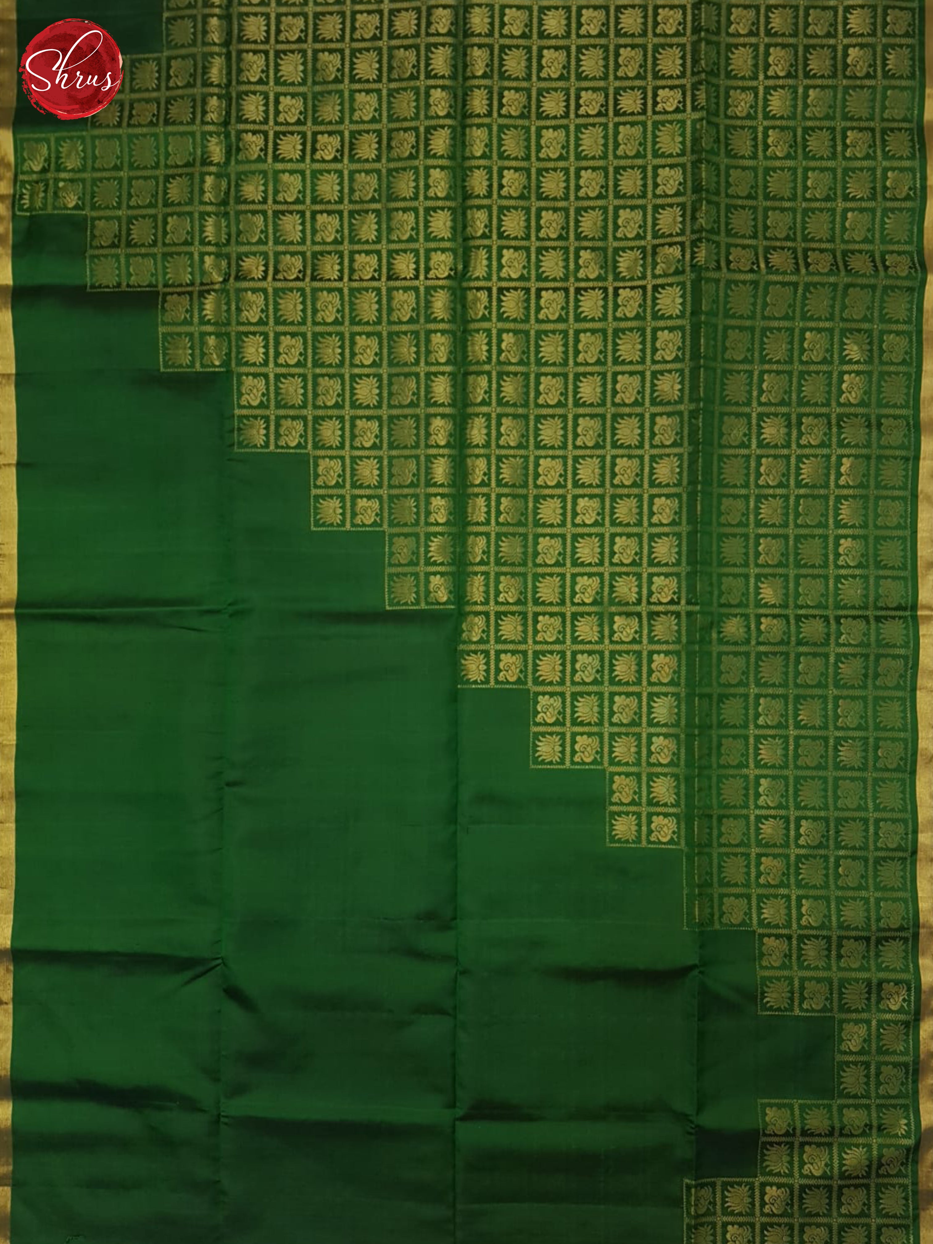 Green(Single Tone)- Soft Silk Saree - Shop on ShrusEternity.com