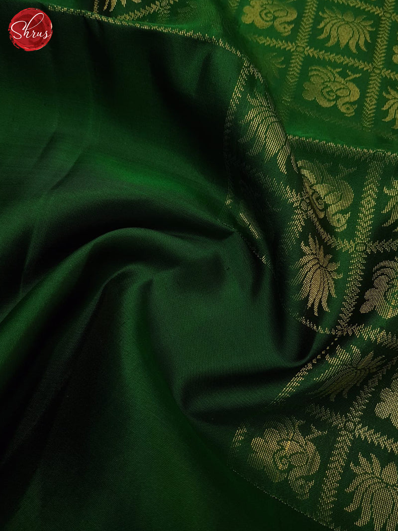 Green(Single Tone)- Soft Silk Saree - Shop on ShrusEternity.com