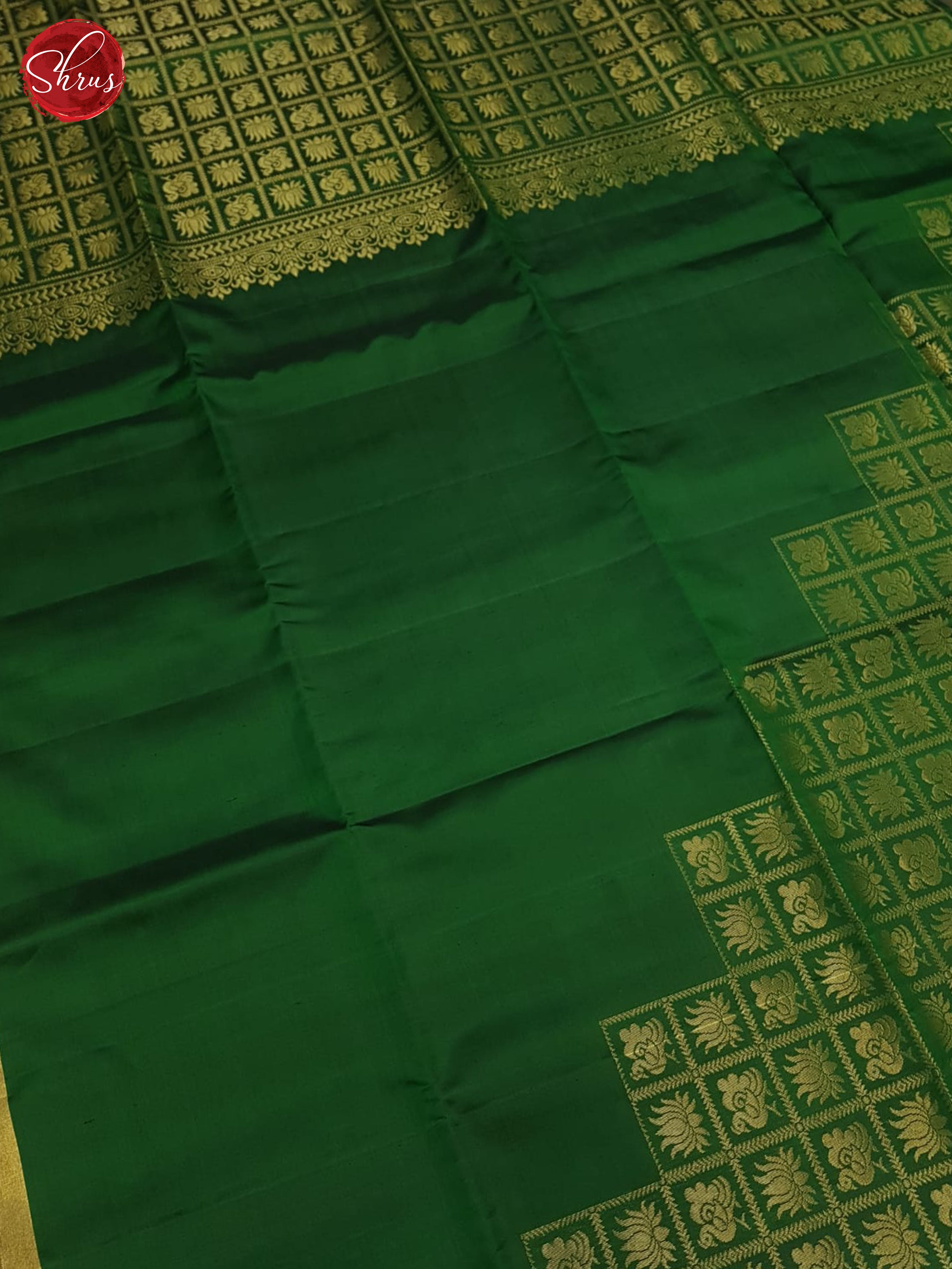 Green(Single Tone)- Soft Silk Saree - Shop on ShrusEternity.com