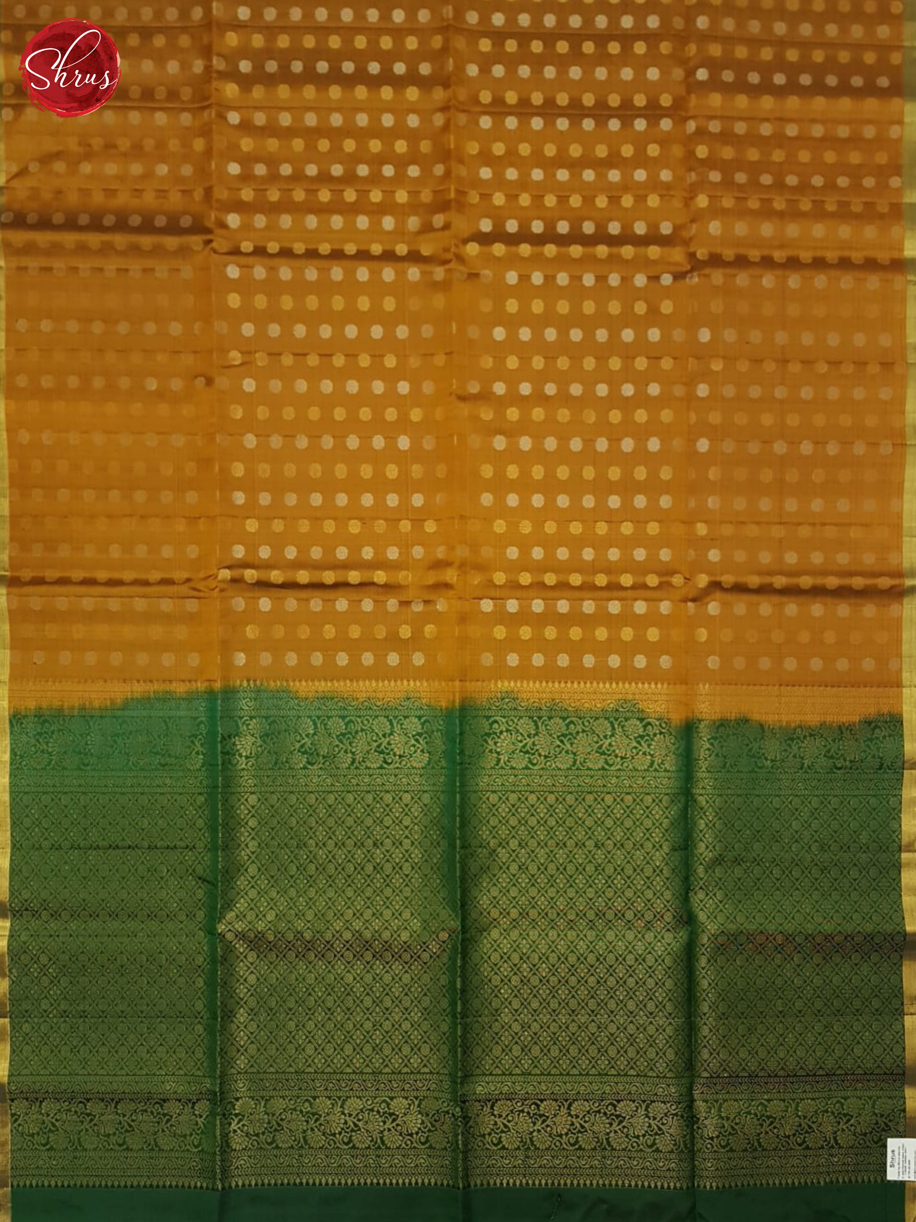 Honey And Green- Soft Silk Saree - Shop on ShrusEternity.com