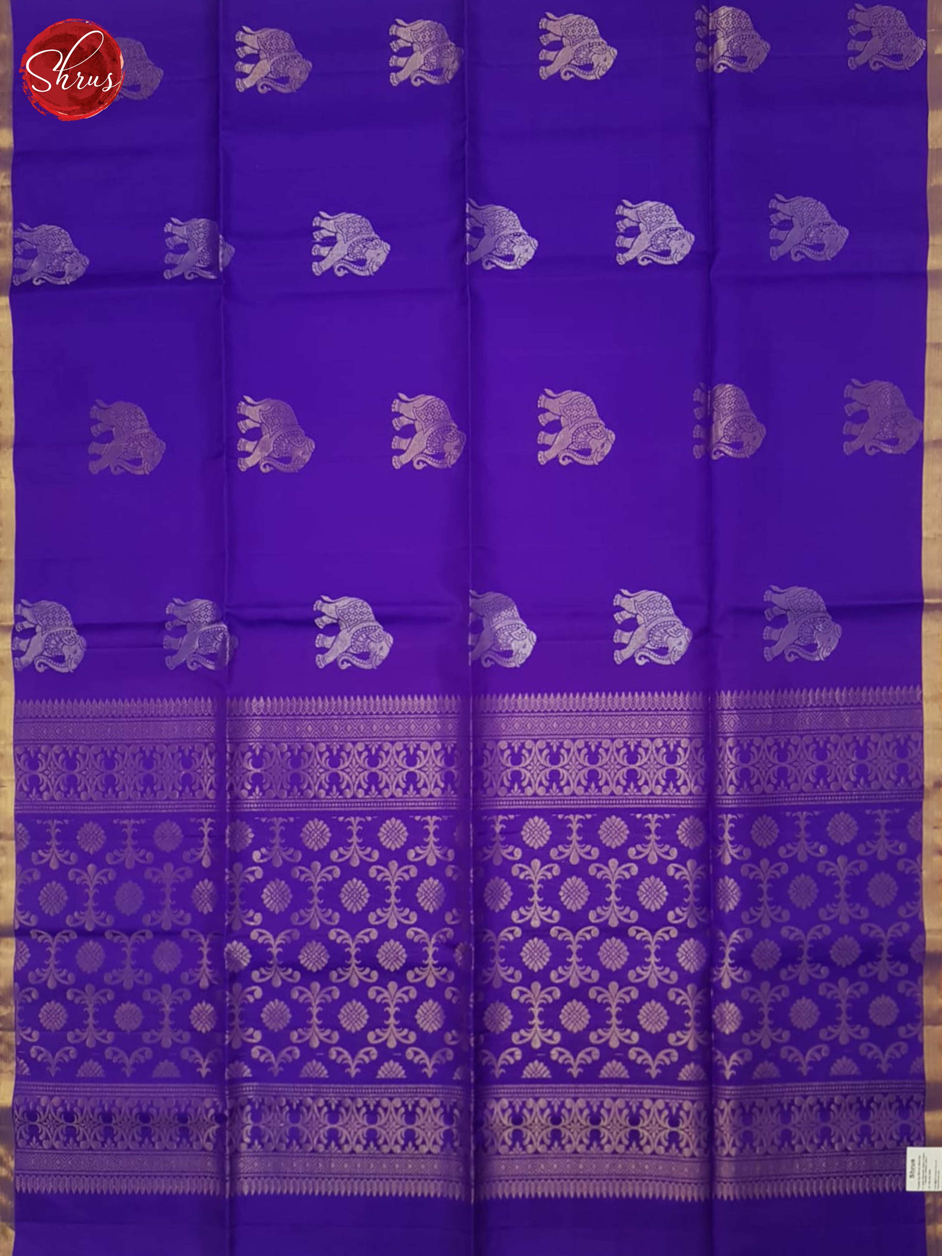 Purple And Red- Soft Silk Saree - Shop on ShrusEternity.com