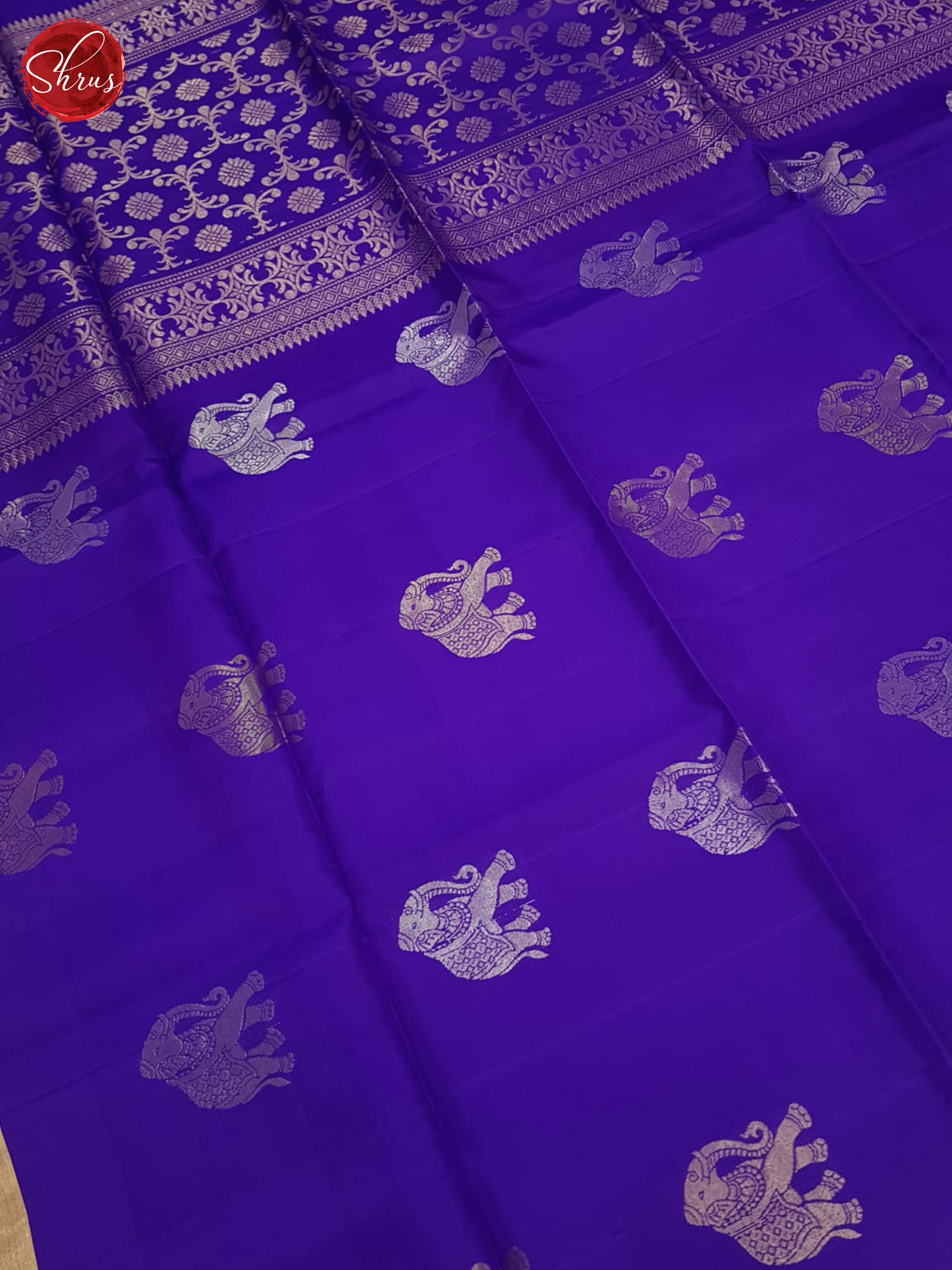 Purple And Red- Soft Silk Saree - Shop on ShrusEternity.com