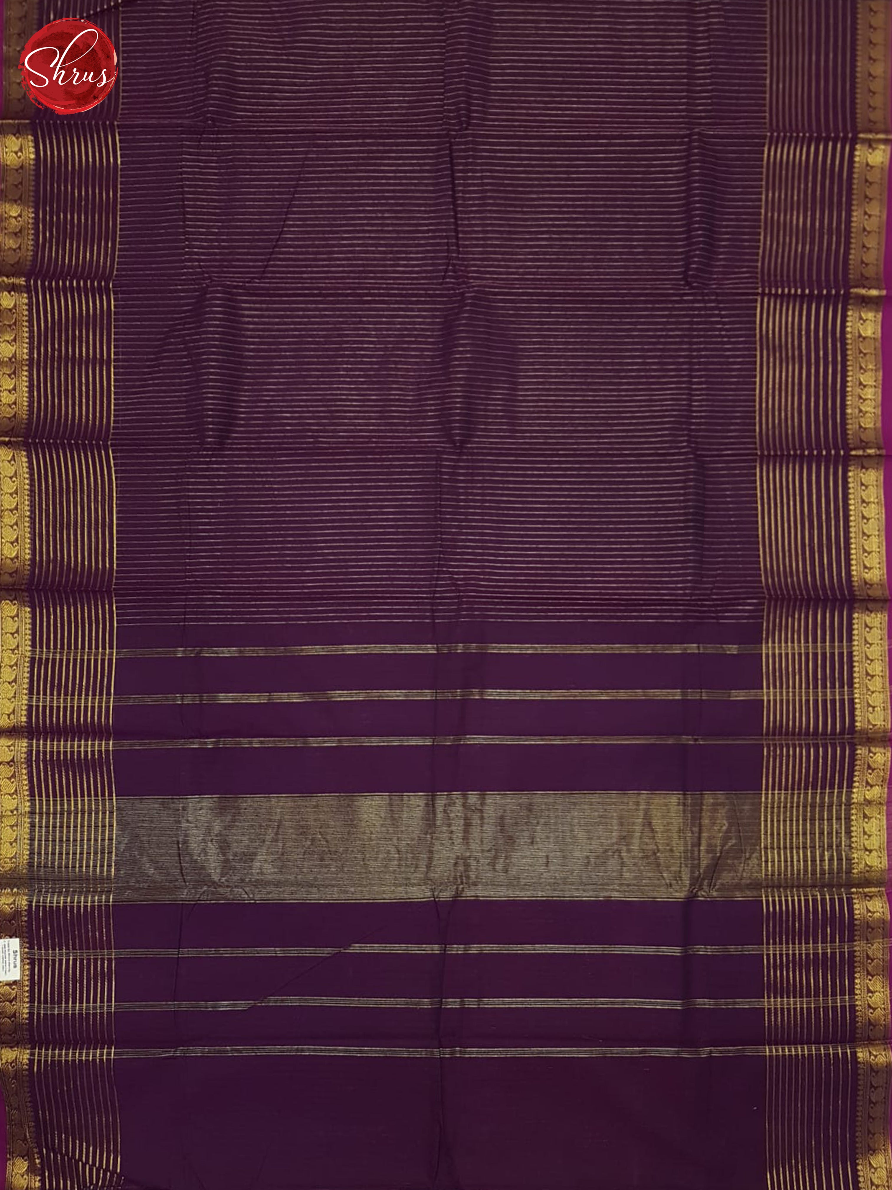 Wine(Single  Tone)- Chettinad Cotton Saree - Shop on ShrusEternity.com