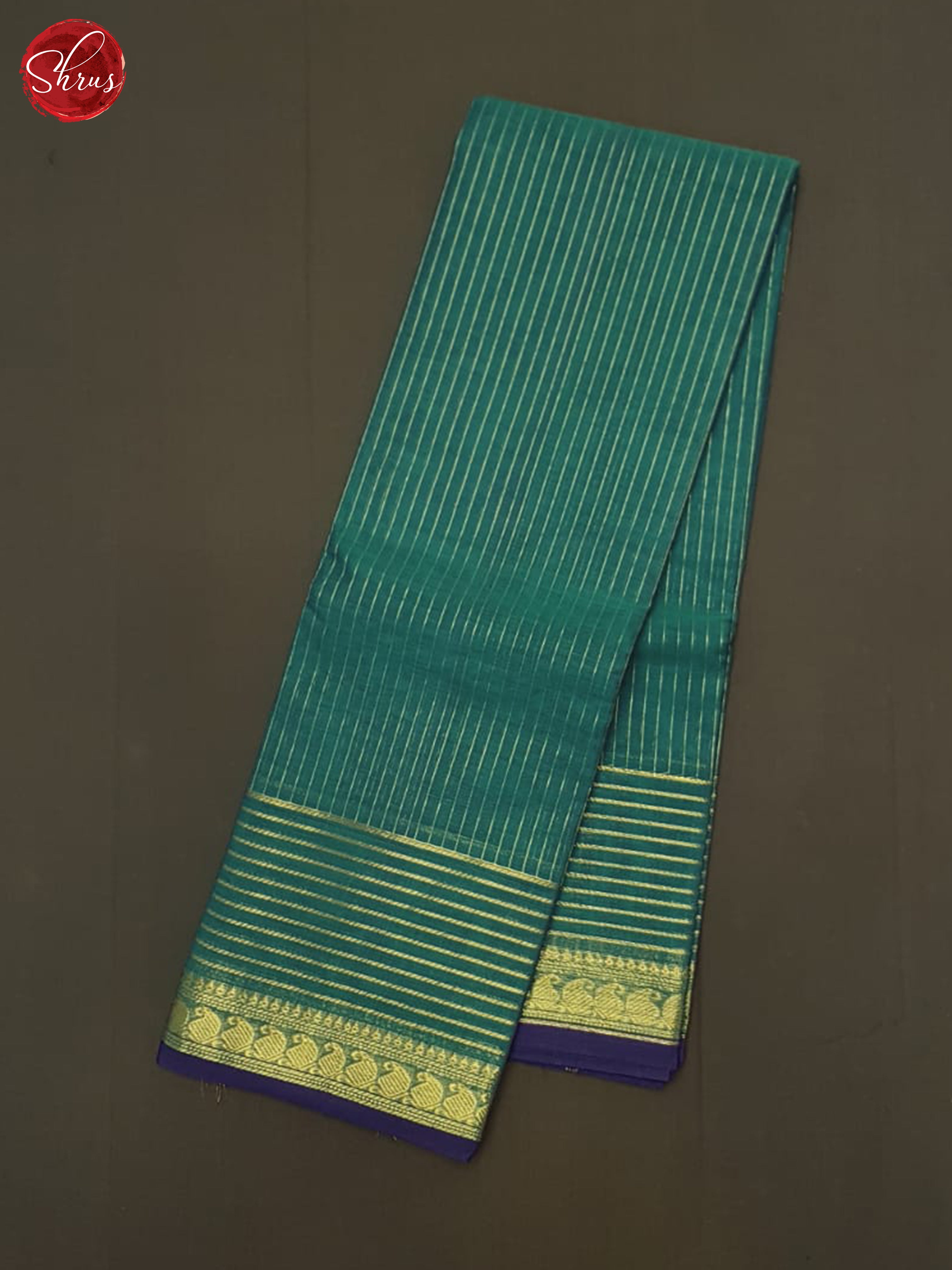 Peacock Neck & Purple - Chettinad Cotton Saree - Shop on ShrusEternity.com