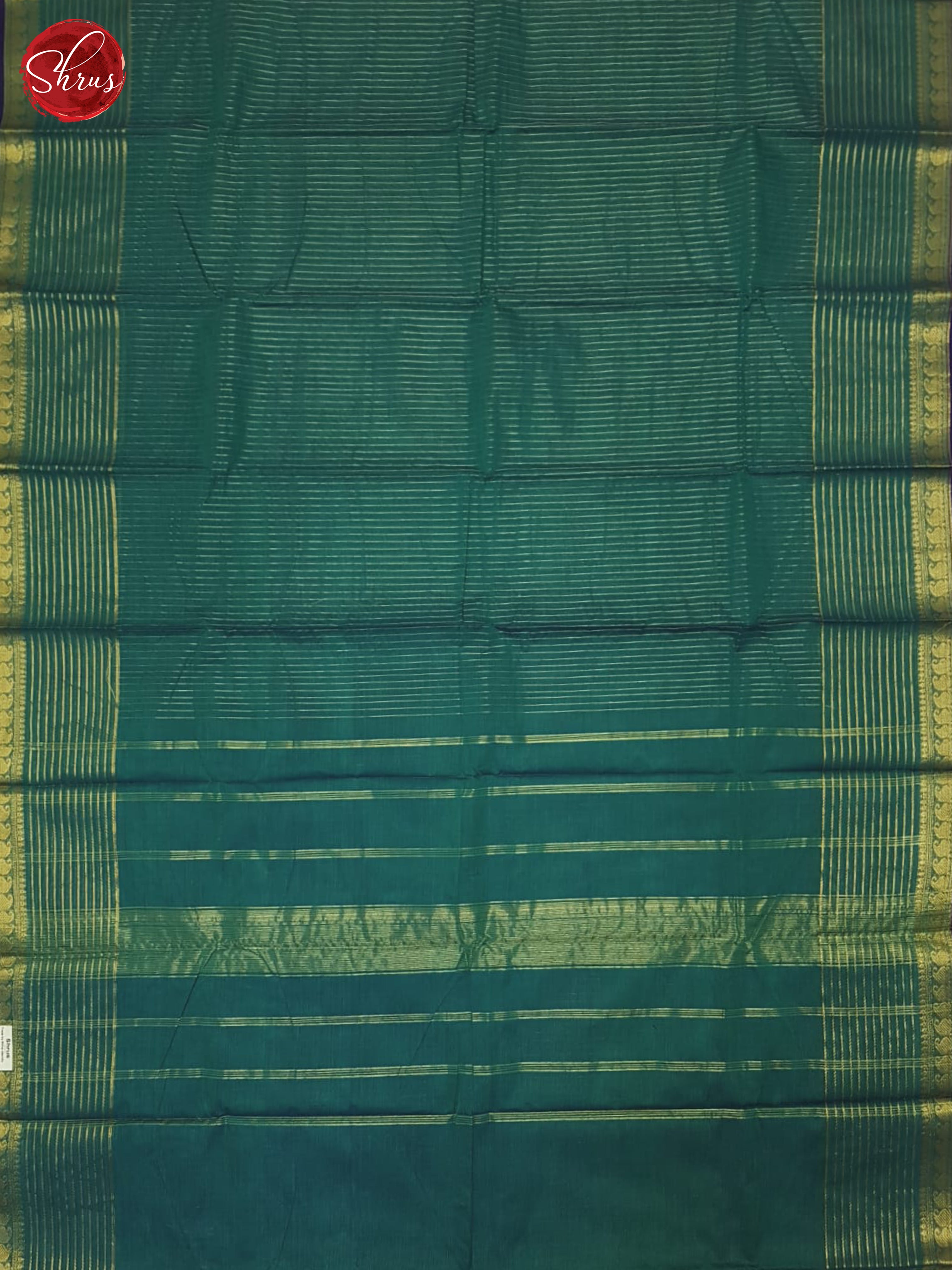 Peacock Neck & Purple - Chettinad Cotton Saree - Shop on ShrusEternity.com