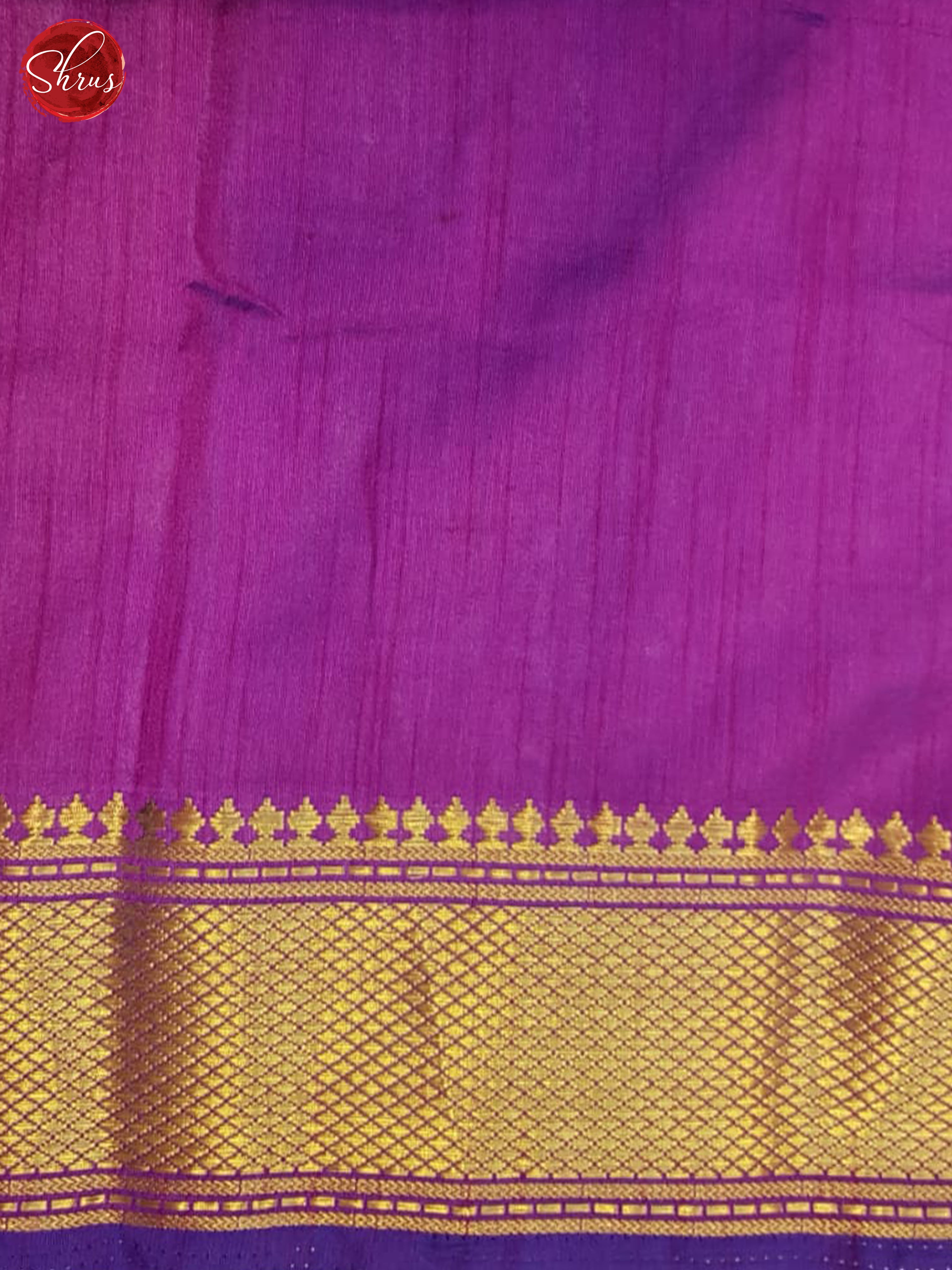 Blue And Pink- Semi Patola Saree - Shop on ShrusEternity.com