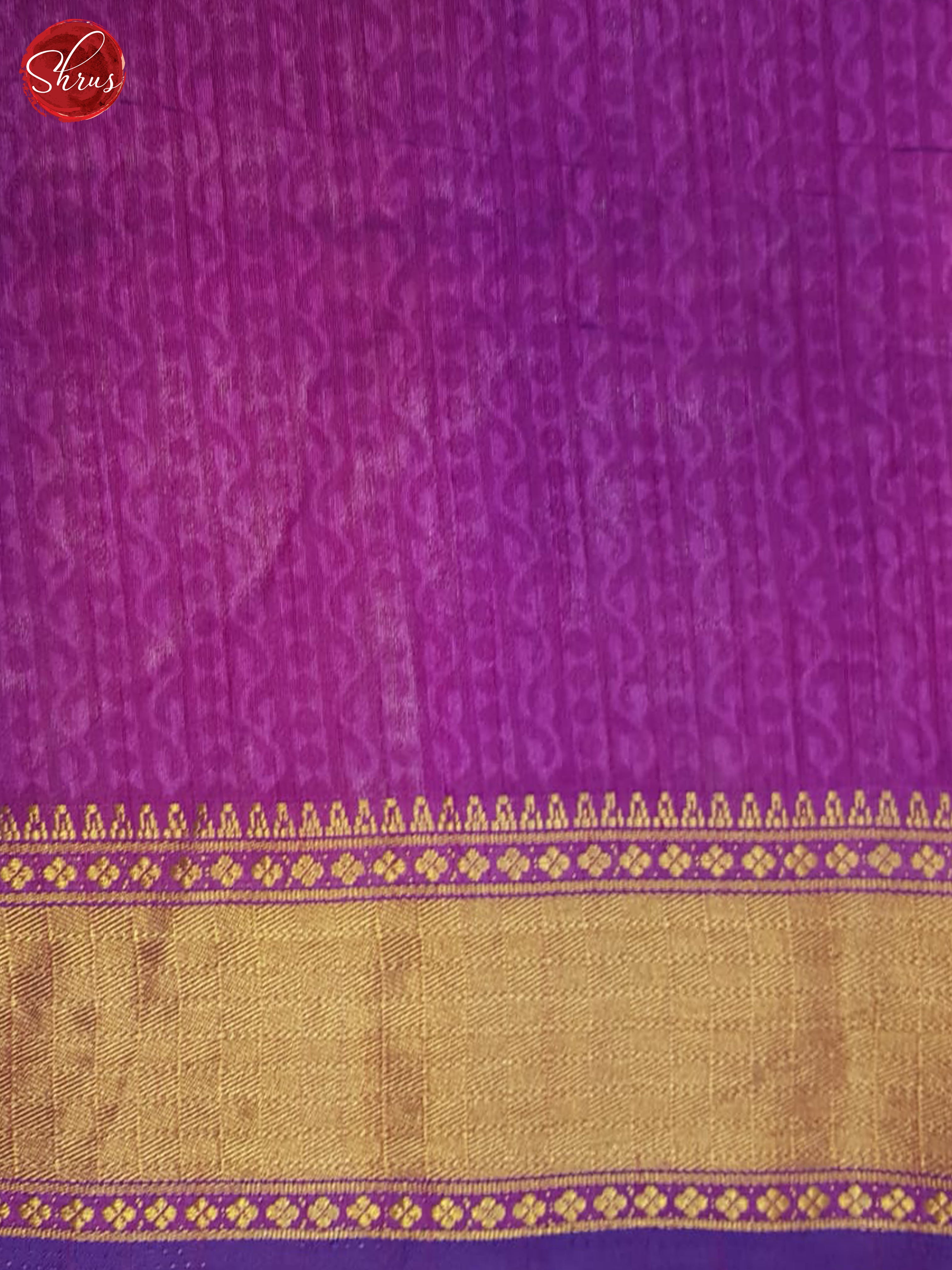 Blue And Purple- Semi Patola saree - Shop on ShrusEternity.com