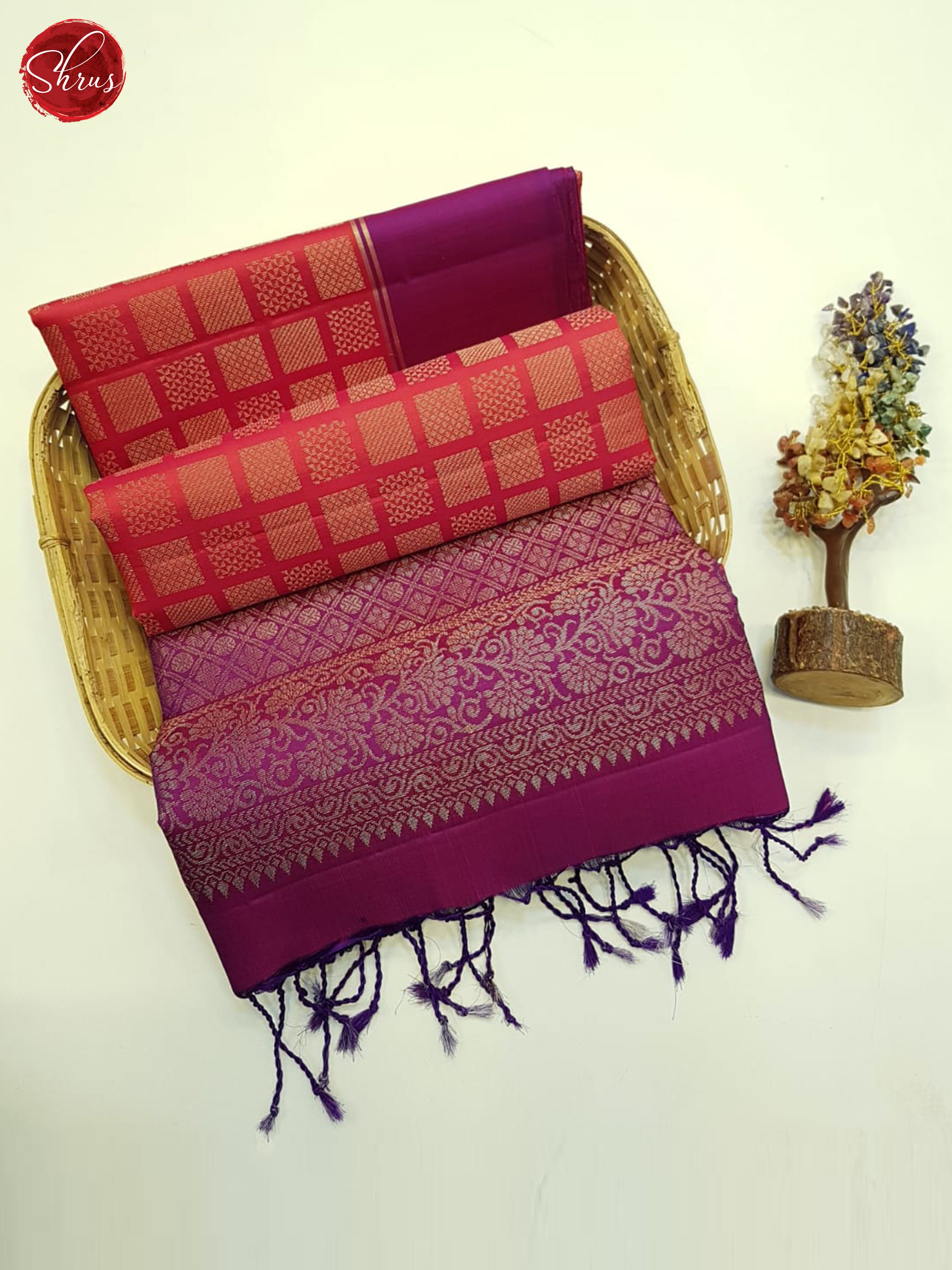 Red & Vadamalli - Soft Silk Saree - Shop on ShrusEternity.com