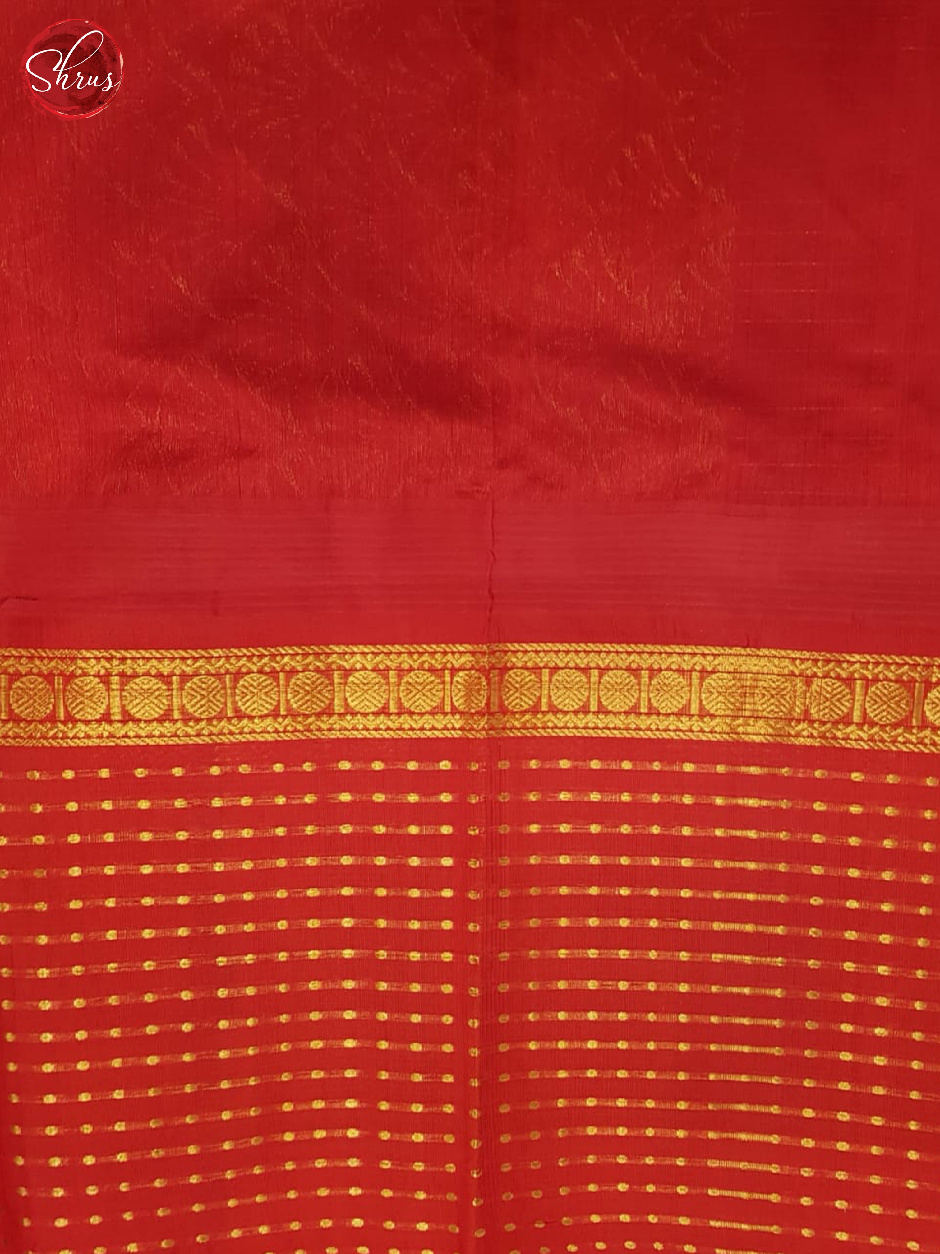 Green And Red - Silk Cotton Saree - Shop on ShrusEternity.com