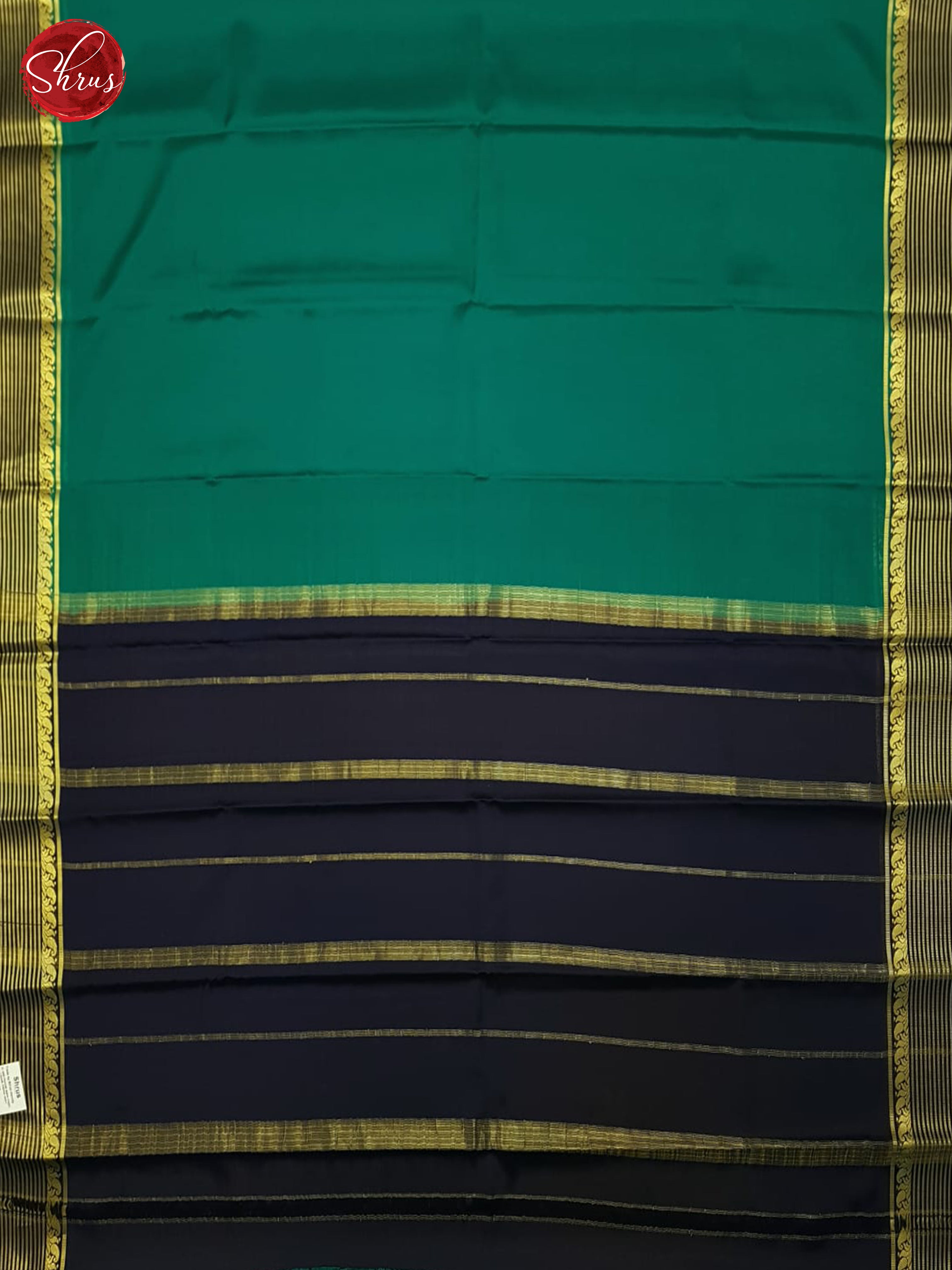 Green And Blue- Mysore Silk Saree - Shop on ShrusEternity.com