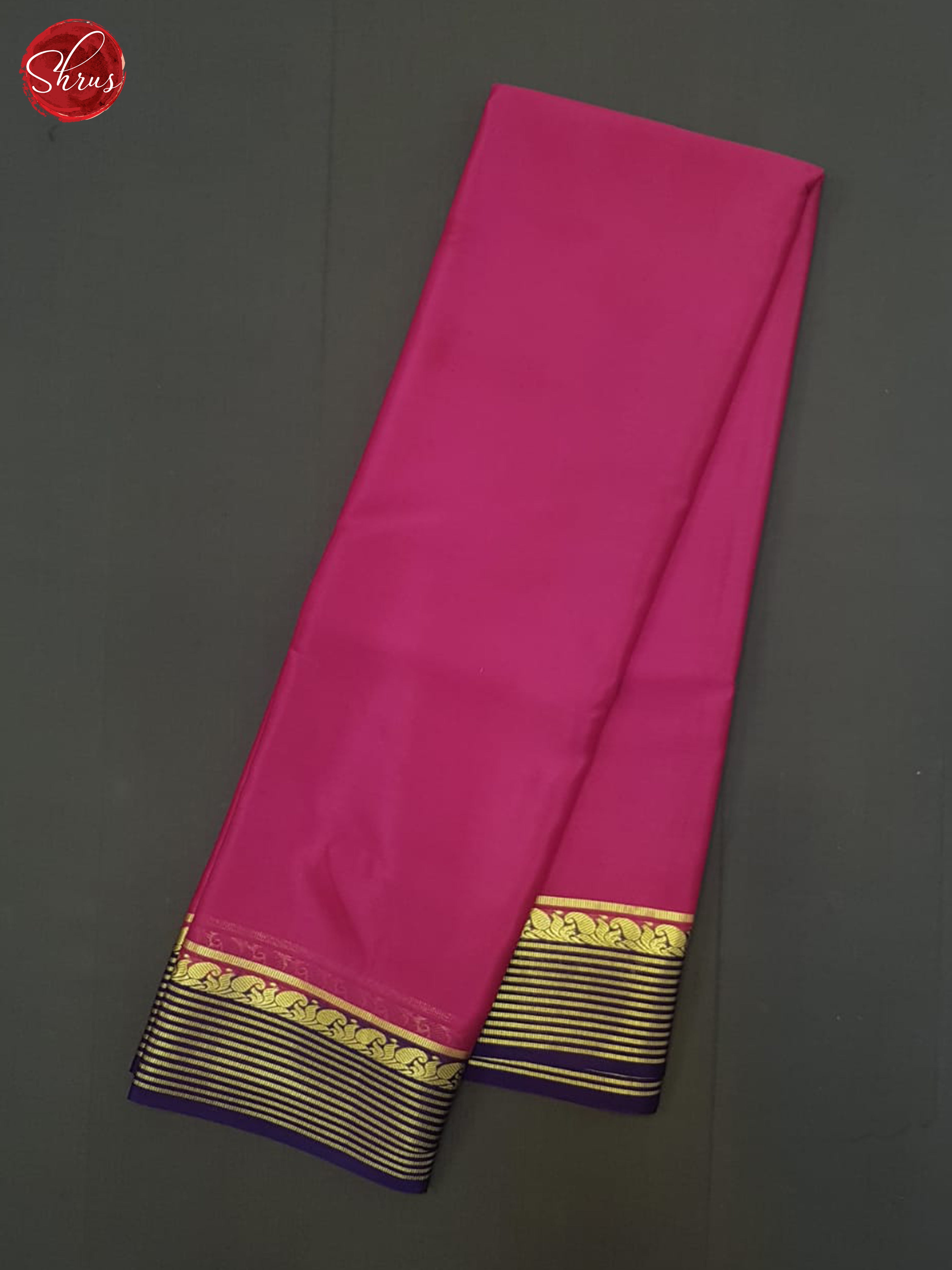 Pink And Blue- Mysore Silk Saree - Shop on ShrusEternity.com