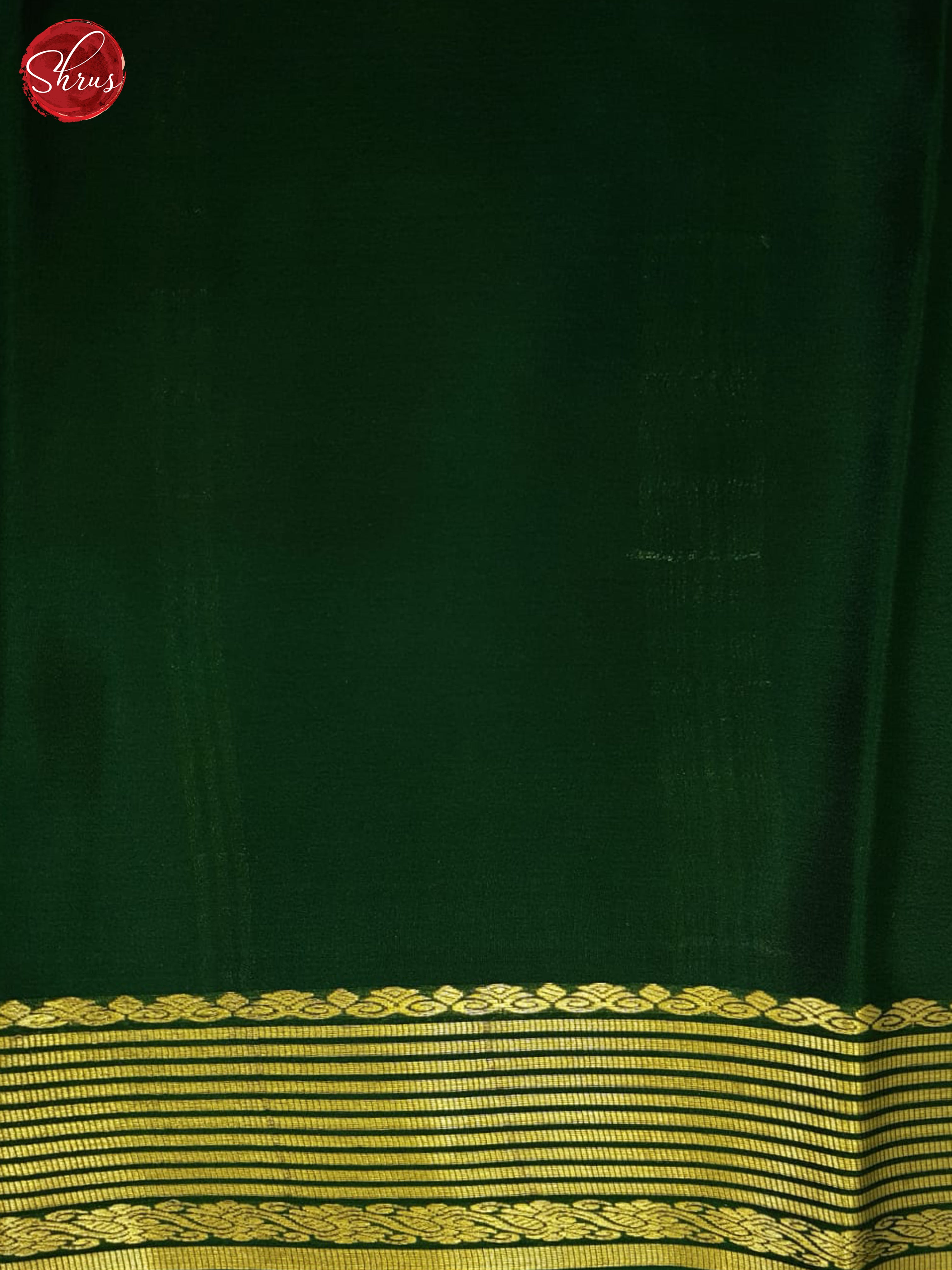 Wine And Green- Mysore Silk Saree - Shop on ShrusEternity.com