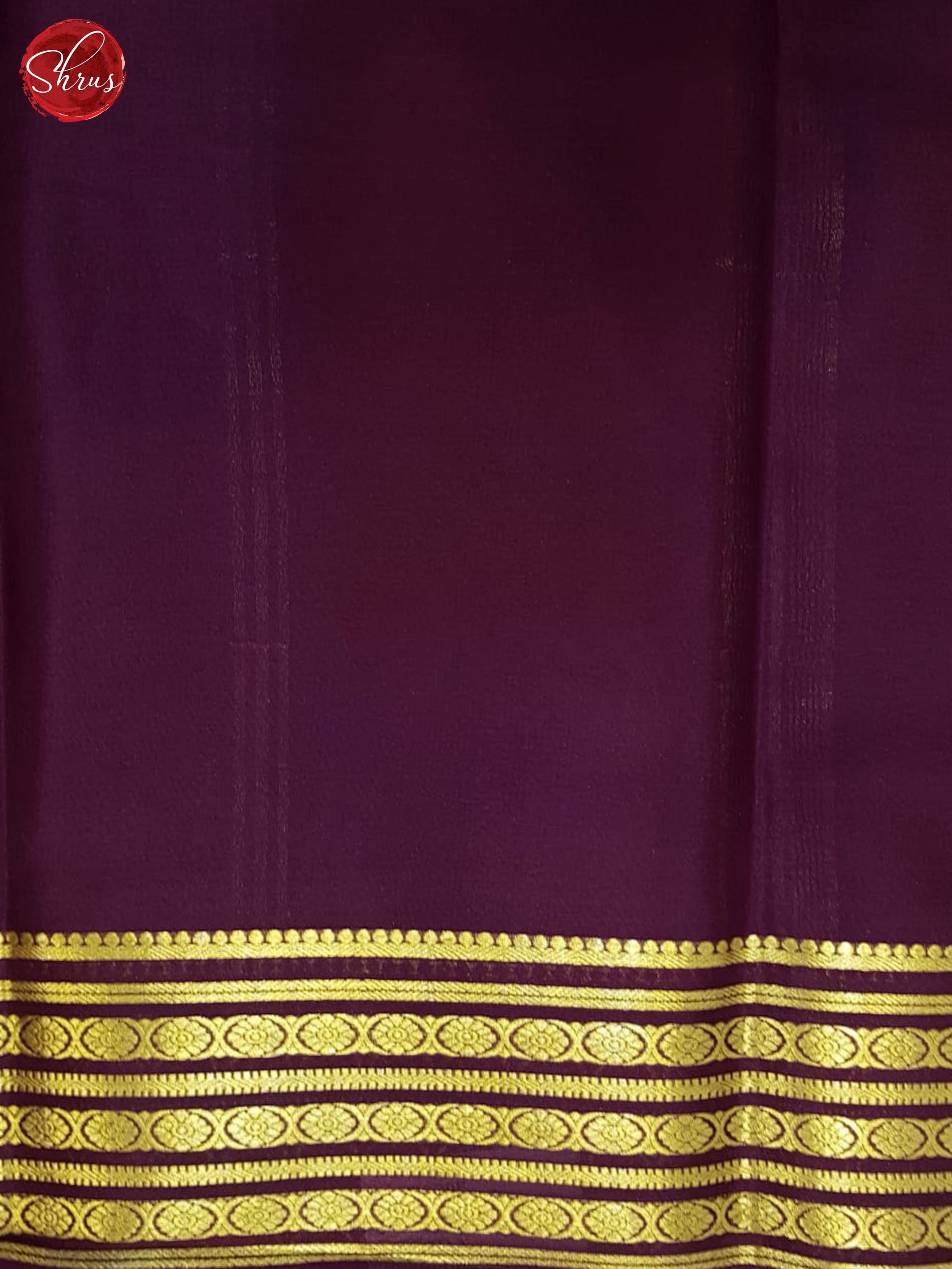 Beige And Wine- Mysore Silk Saree - Shop on ShrusEternity.com