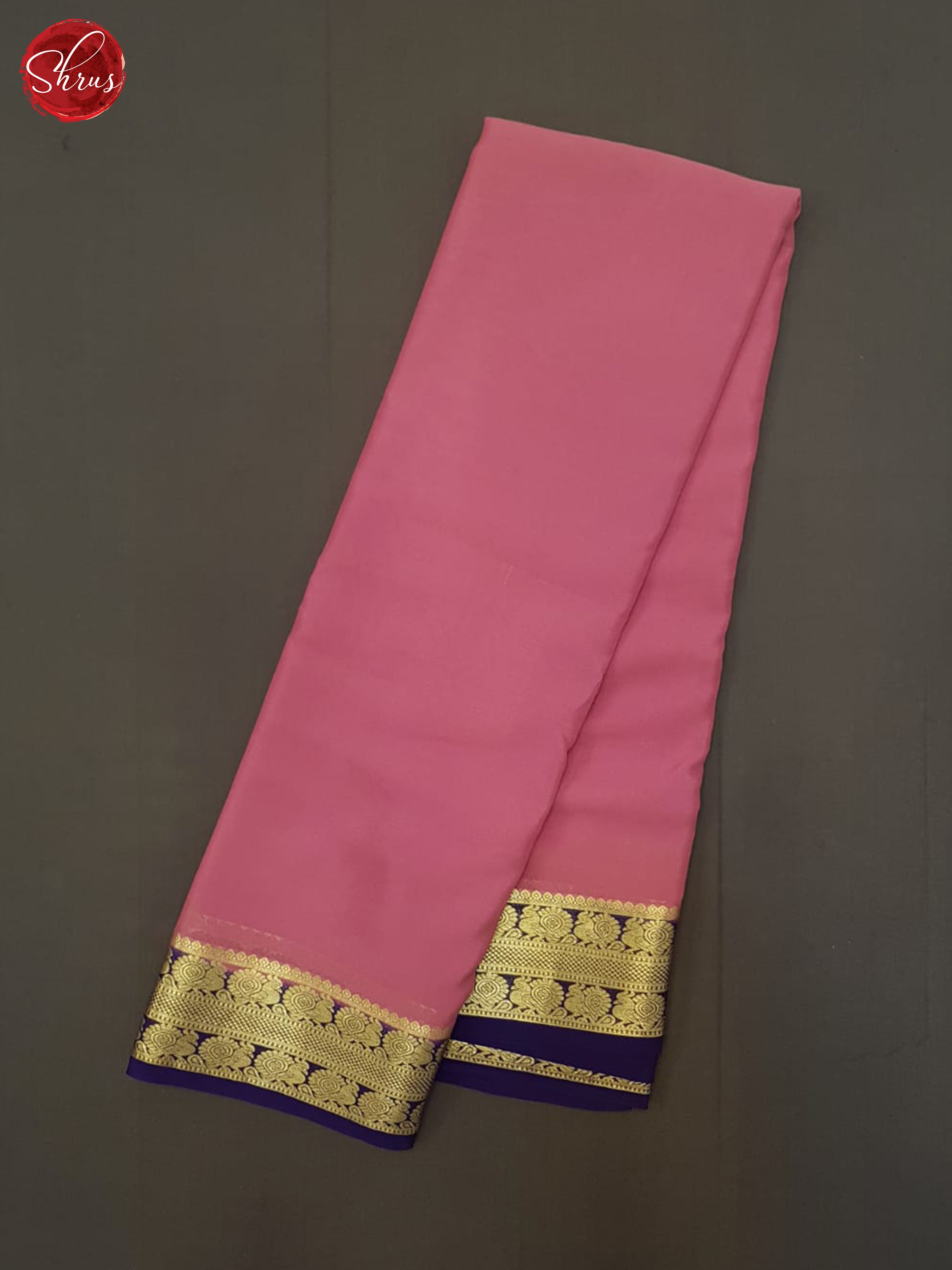 Pink And Blue- Mysore Silk Saree - Shop on ShrusEternity.com