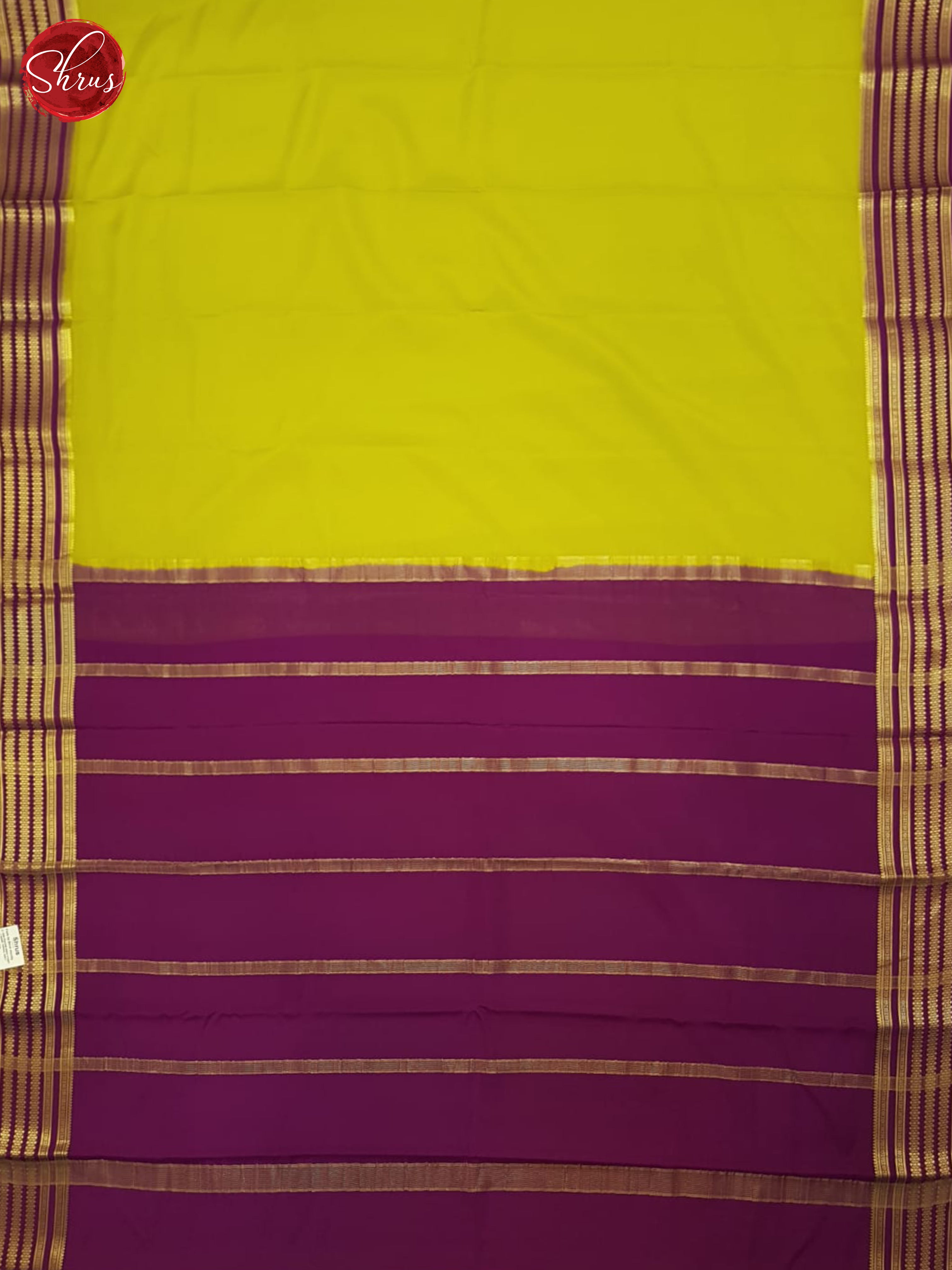 Green And Wine- Mysore Silk Saree - Shop on ShrusEternity.com