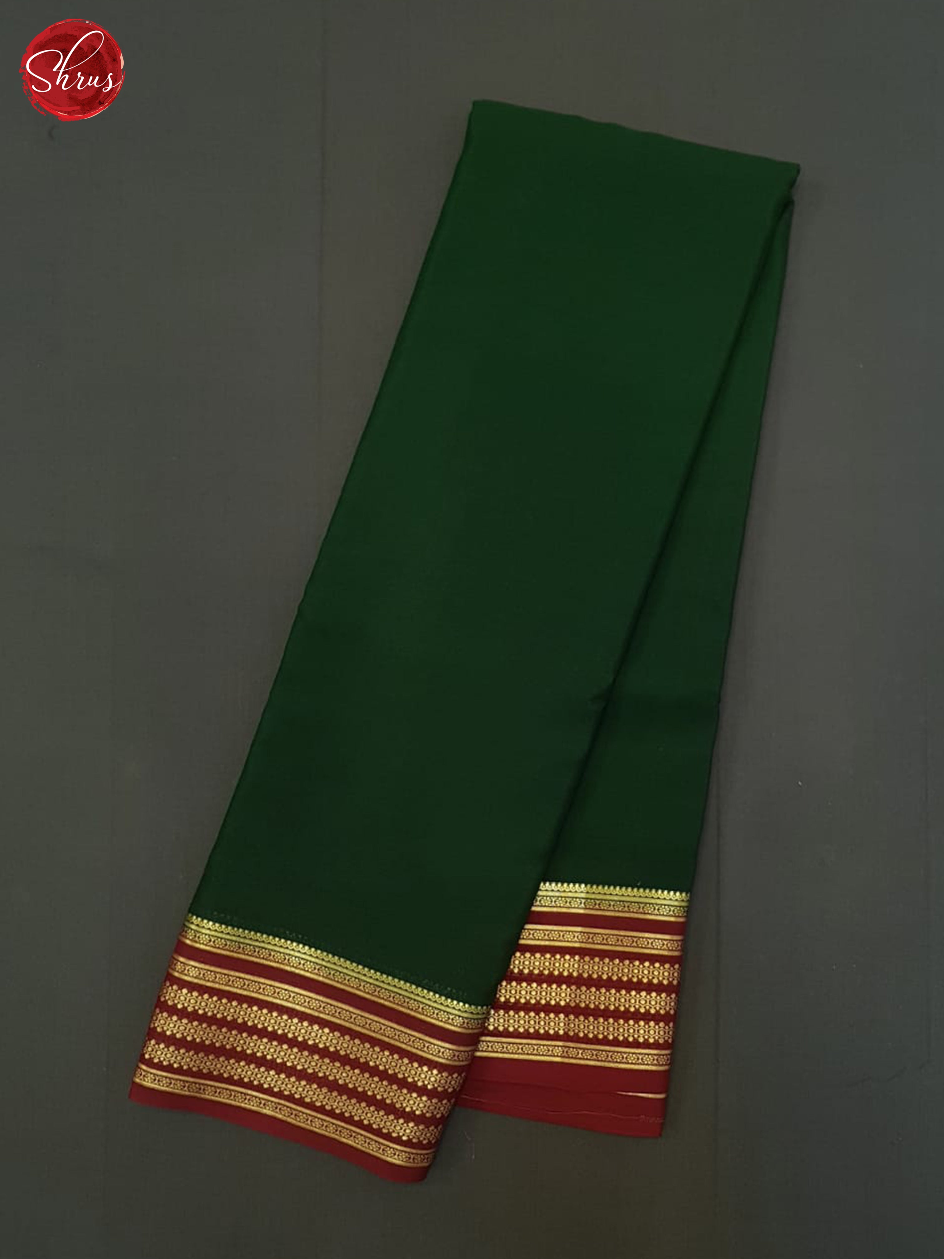 Green And Maroon- Mysore Silk Saree - Shop on ShrusEternity.com