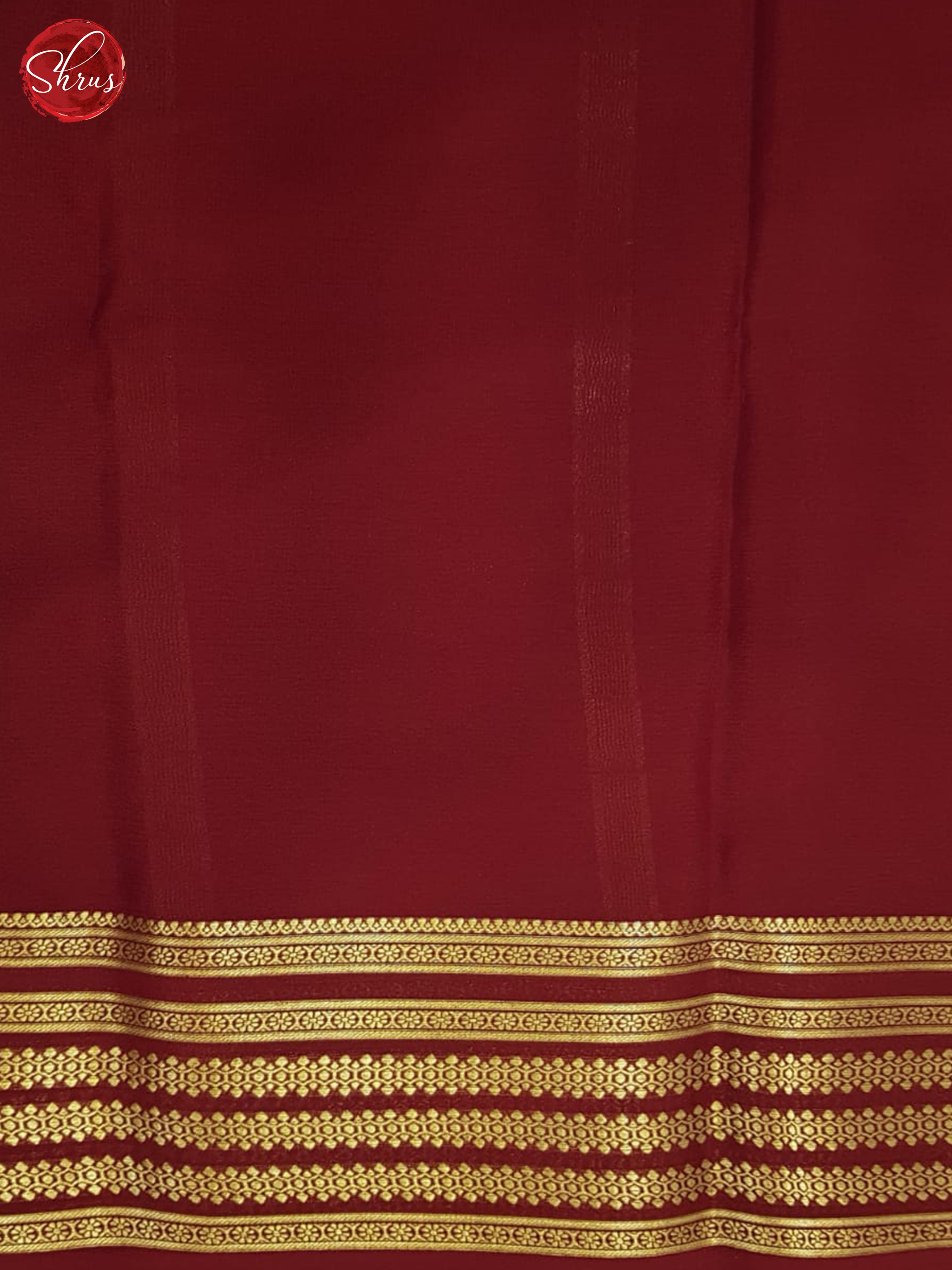 Green And Maroon- Mysore Silk Saree - Shop on ShrusEternity.com