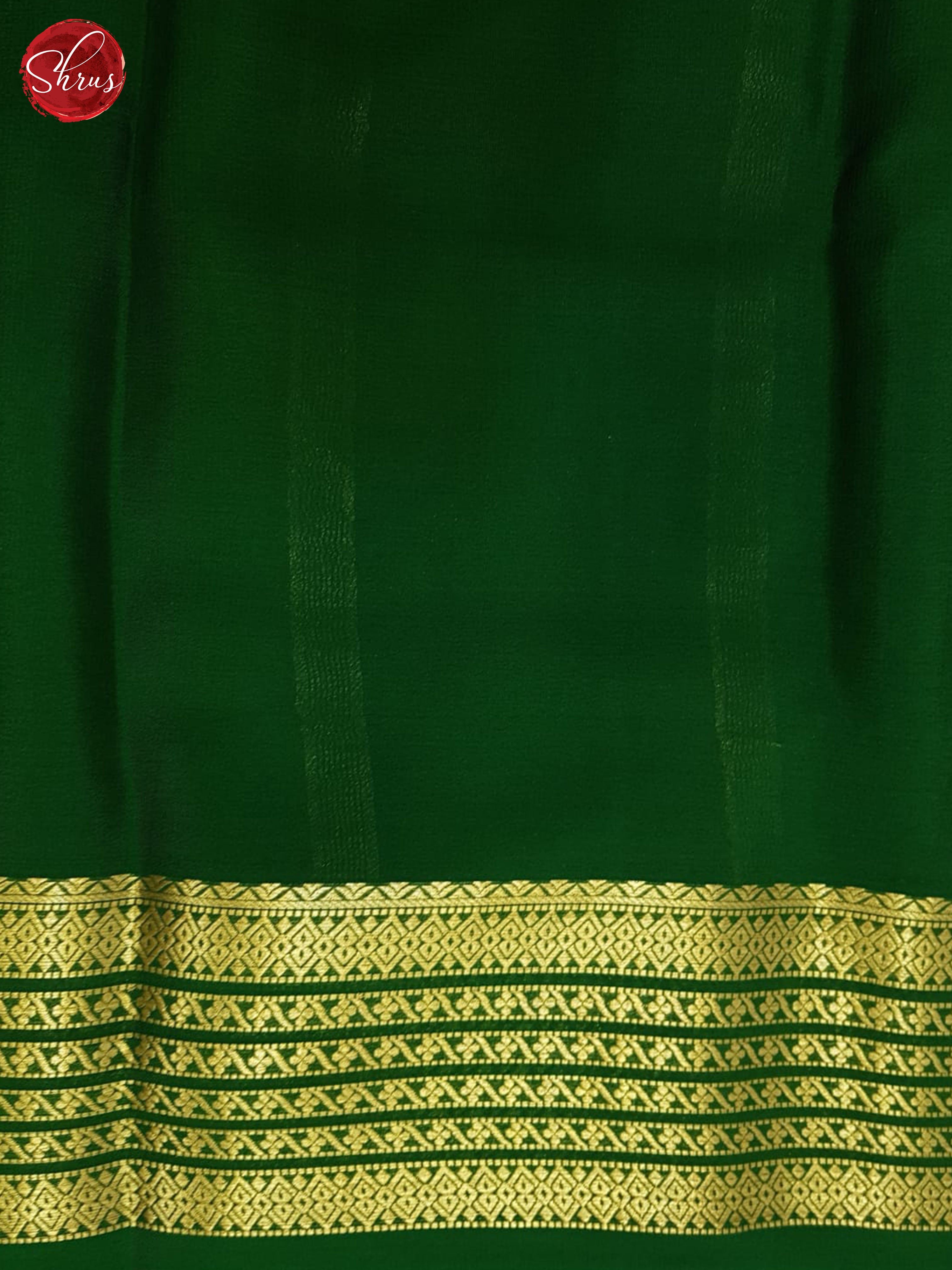 Orange And Green- Mysore Silk Saree - Shop on ShrusEternity.com