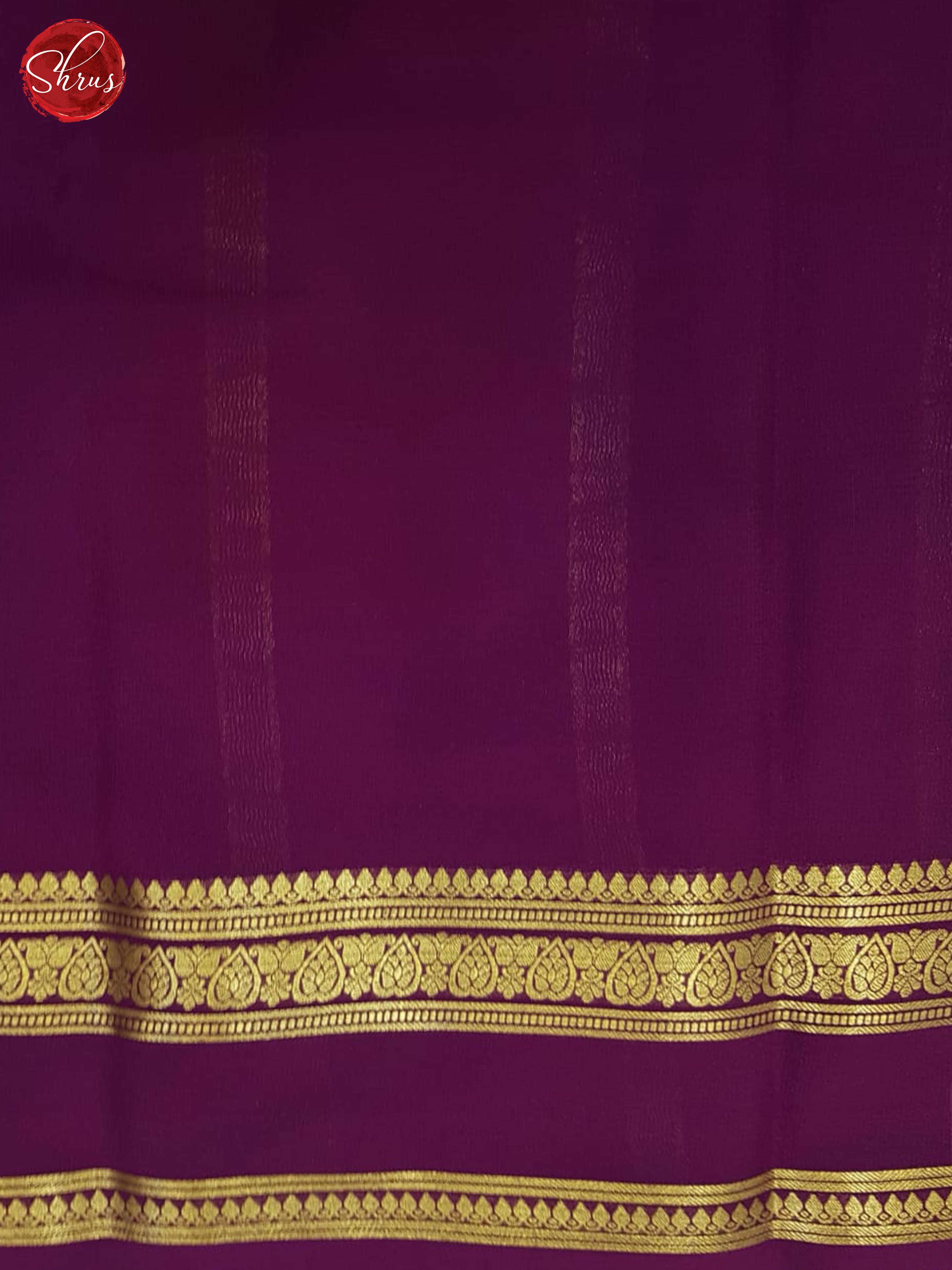 Green And Wine- Mysore Silk Saree - Shop on ShrusEternity.com