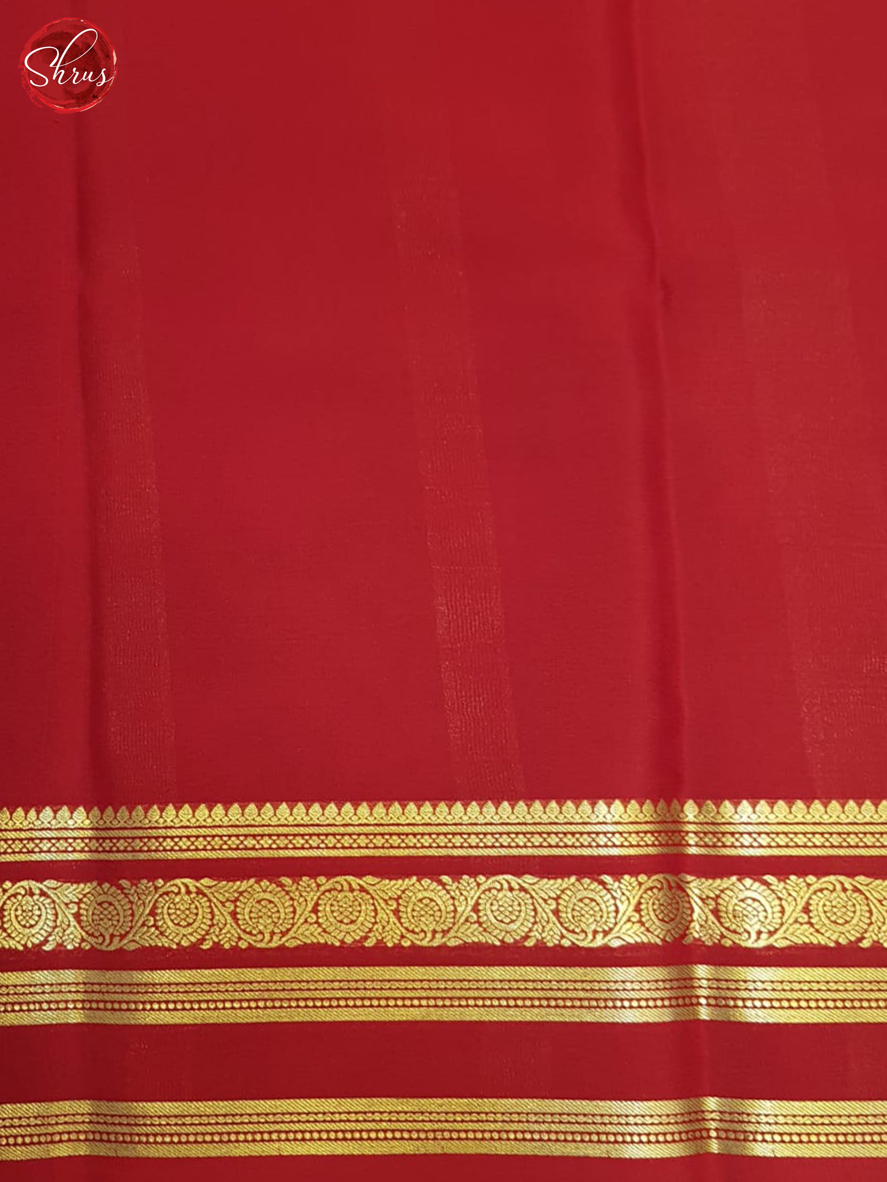 Black And Red- Mysore Silk Saree - Shop on ShrusEternity.com