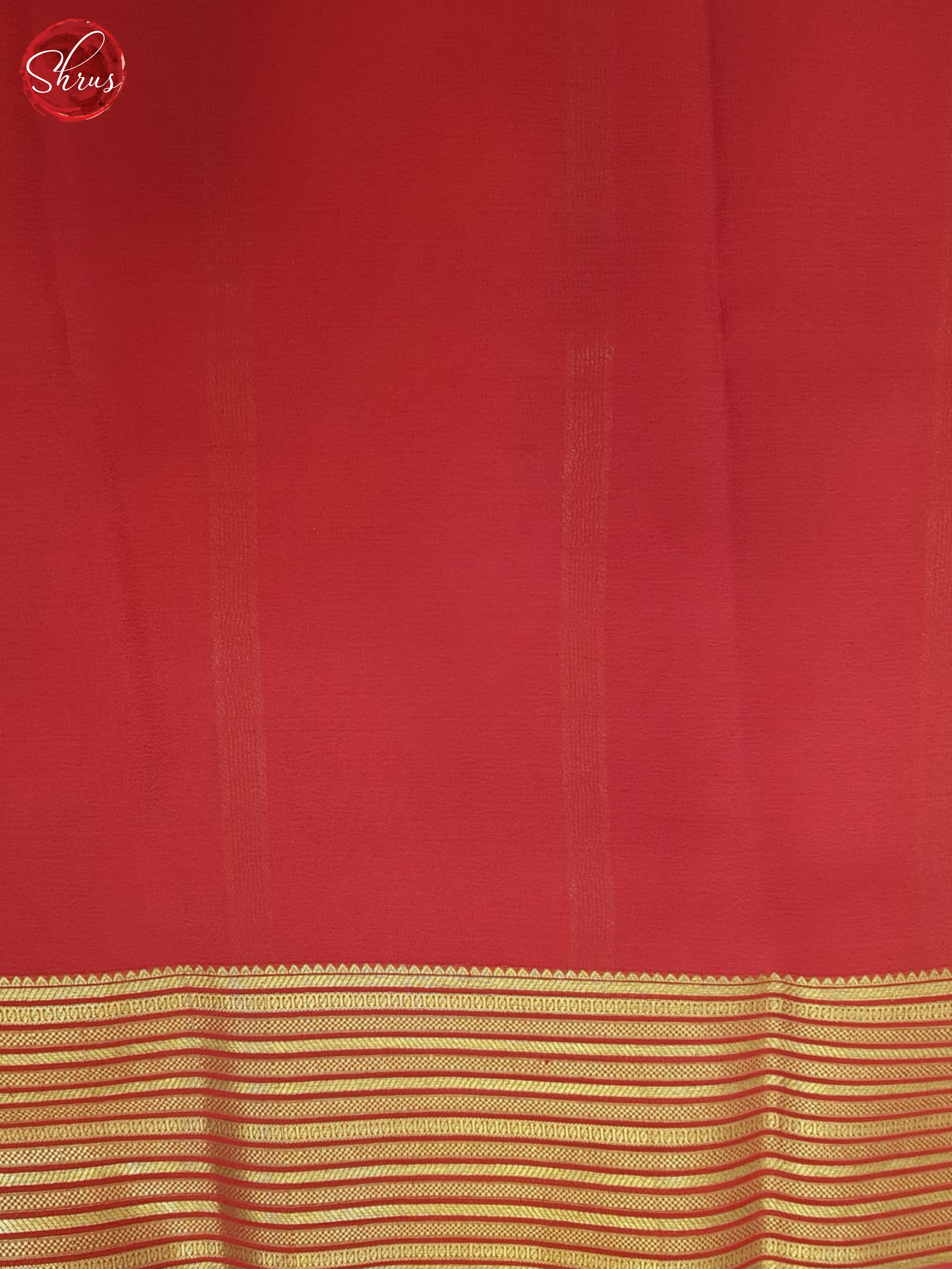 Cream And Red- Mysore Silk Saree - Shop on ShrusEternity.com