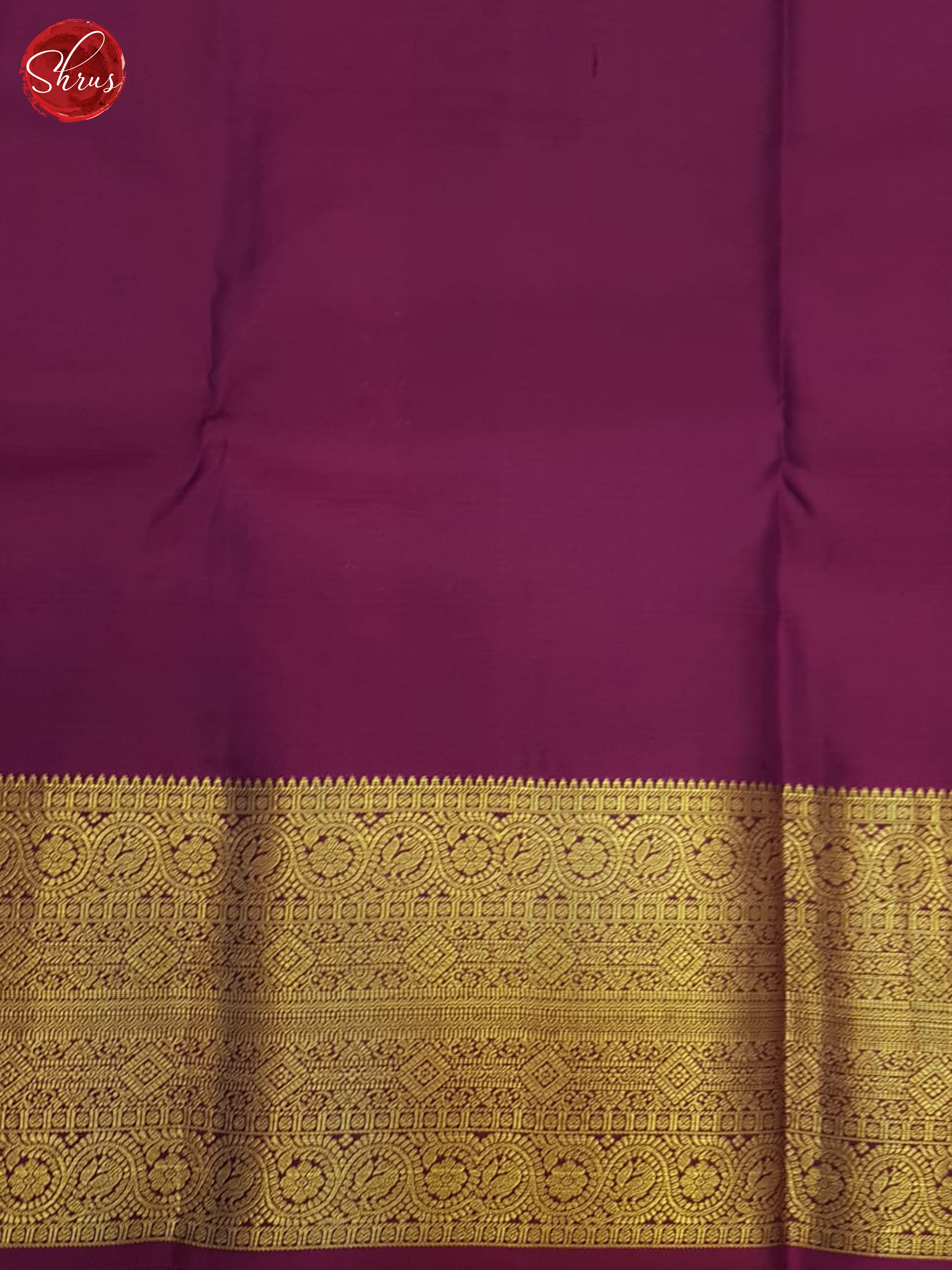 Blue And Wine- Kanchipuram Silk Saree - Shop on ShrusEternity.com