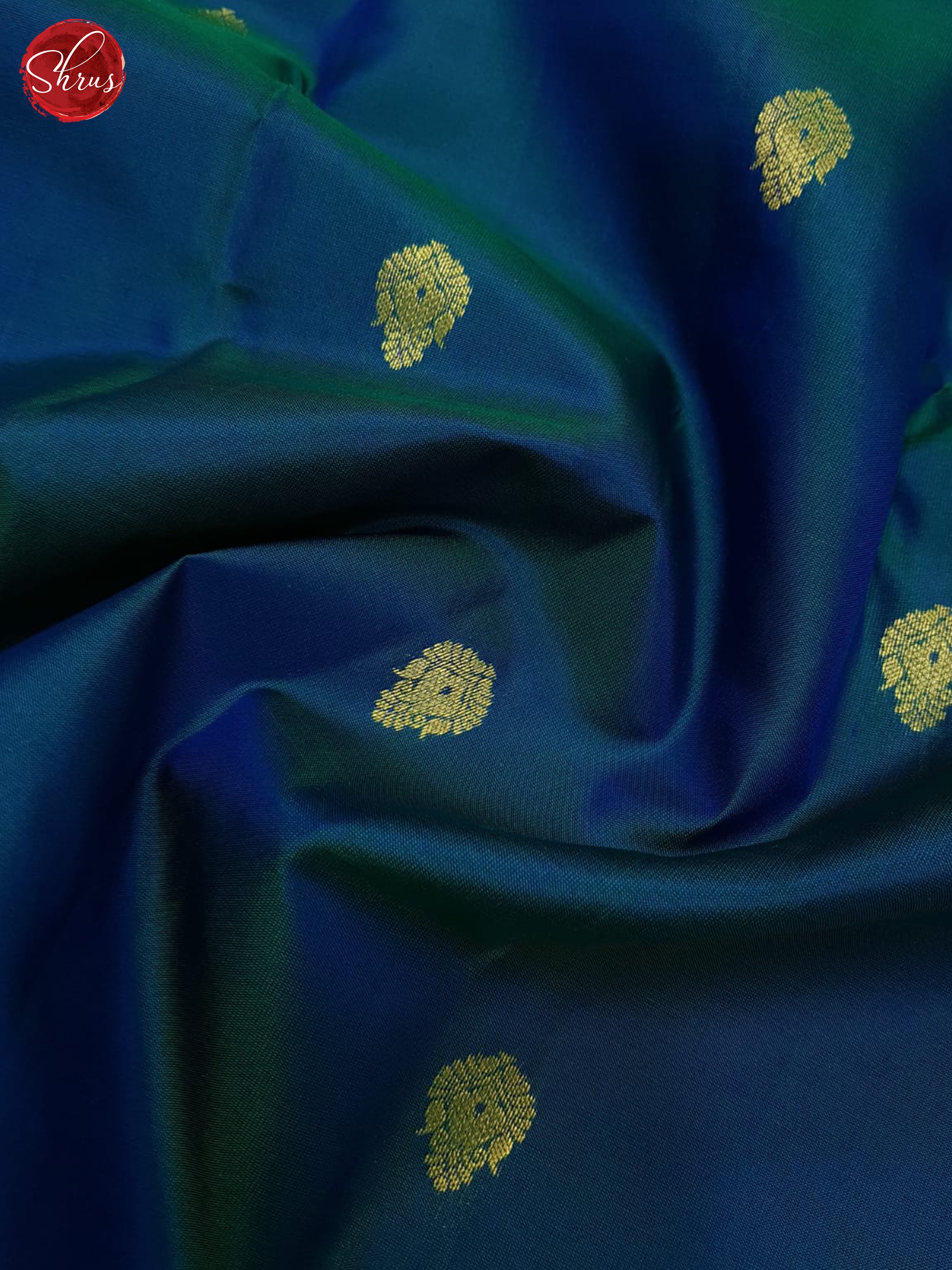 Blue And Purple- Kanchipuram Silk Saree - Shop on ShrusEternity.com