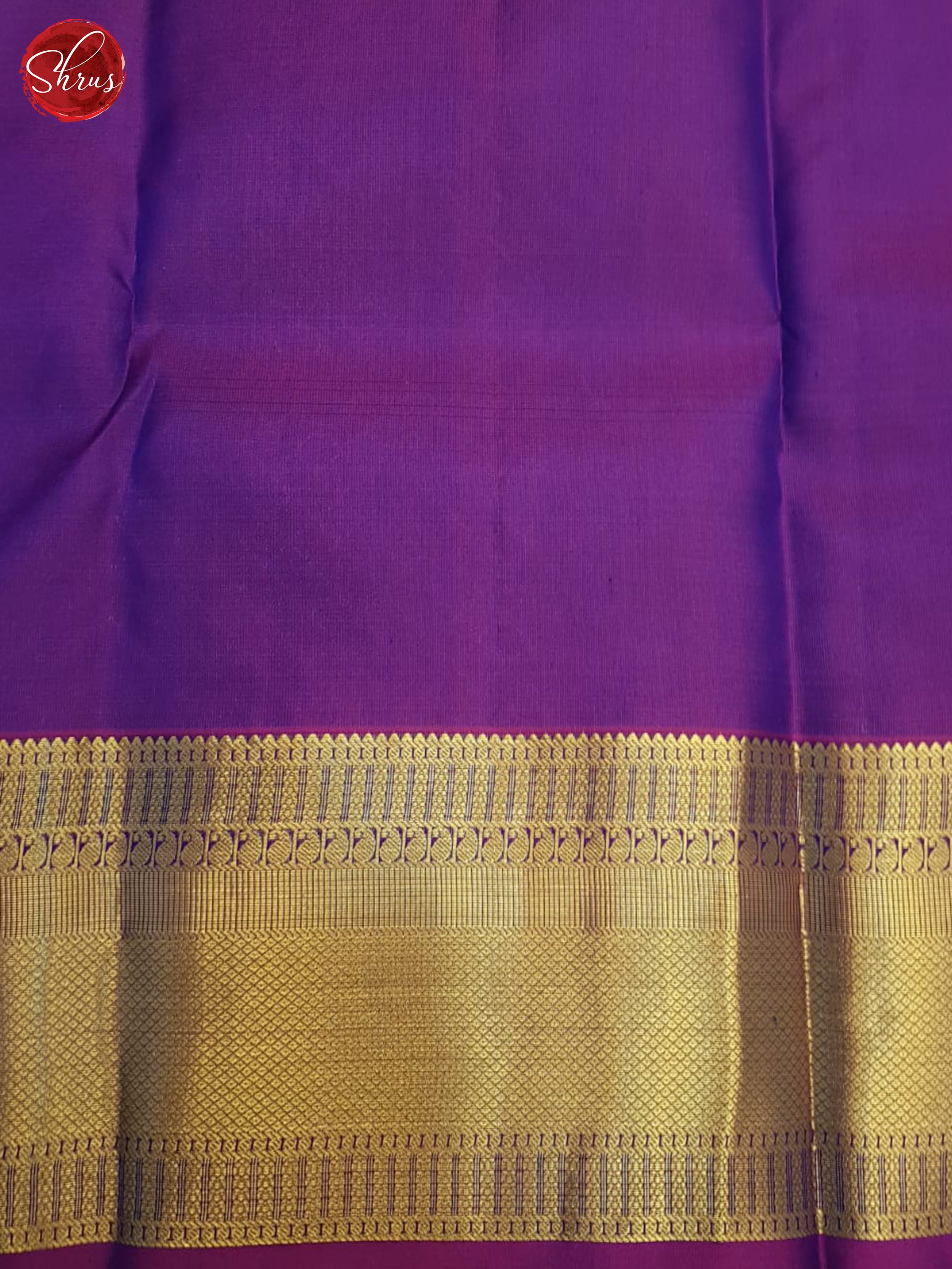 Blue And Purple- Kanchipuram Silk Saree - Shop on ShrusEternity.com