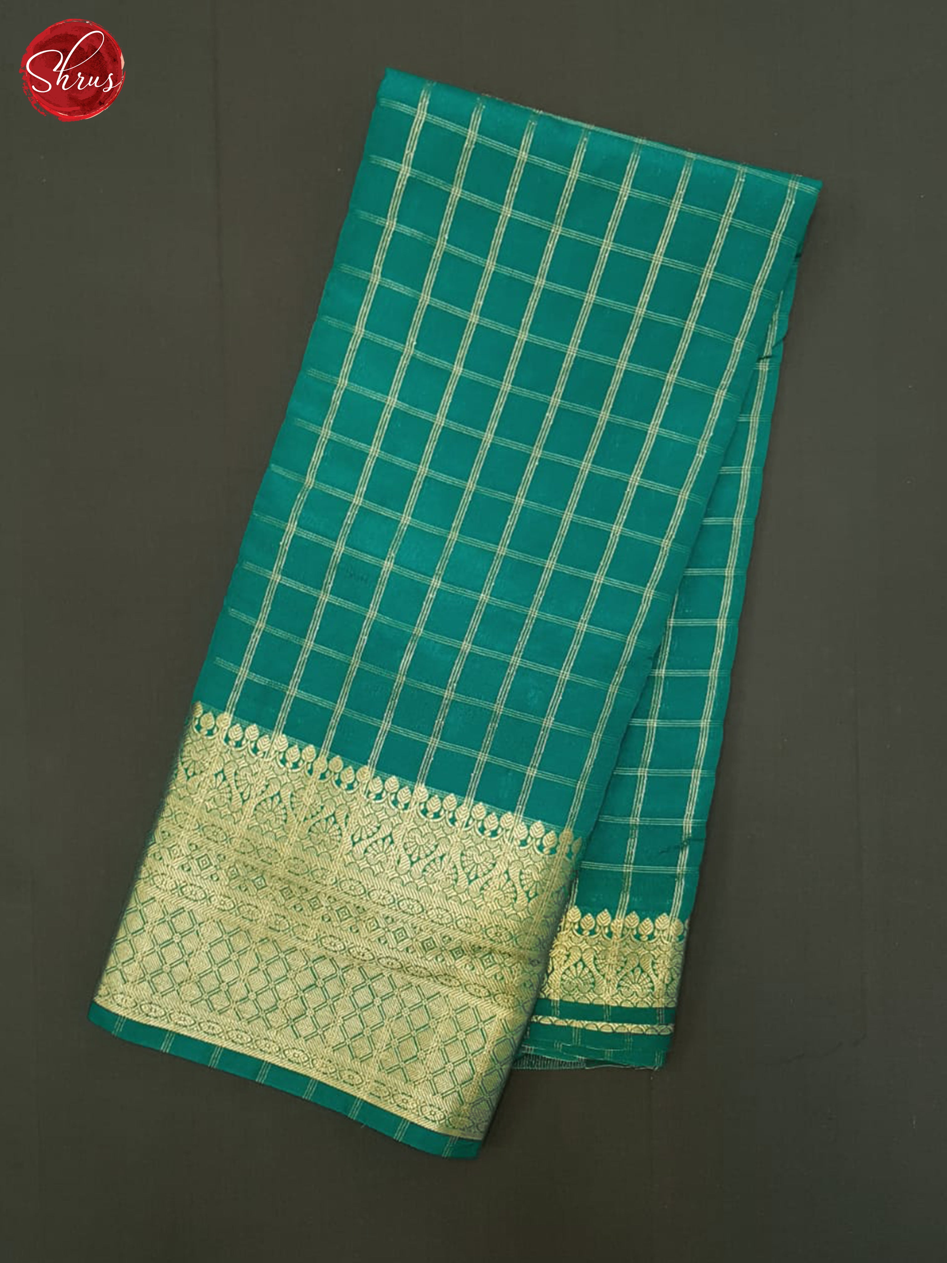 Green(Single Tone)- Semi Dupion Saree - Shop on ShrusEternity.com