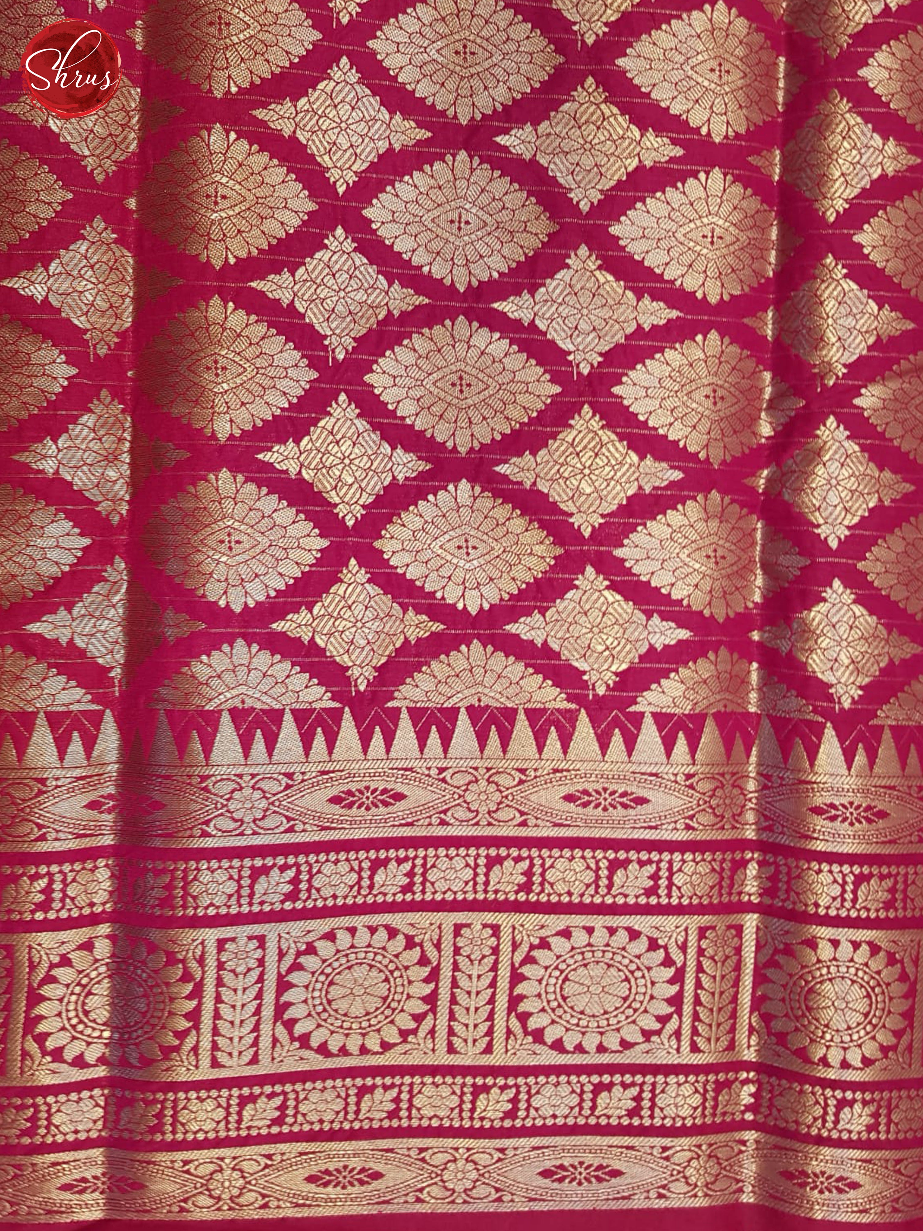 Pink(Single Tone)- Semi Dupion Saree - Shop on ShrusEternity.com