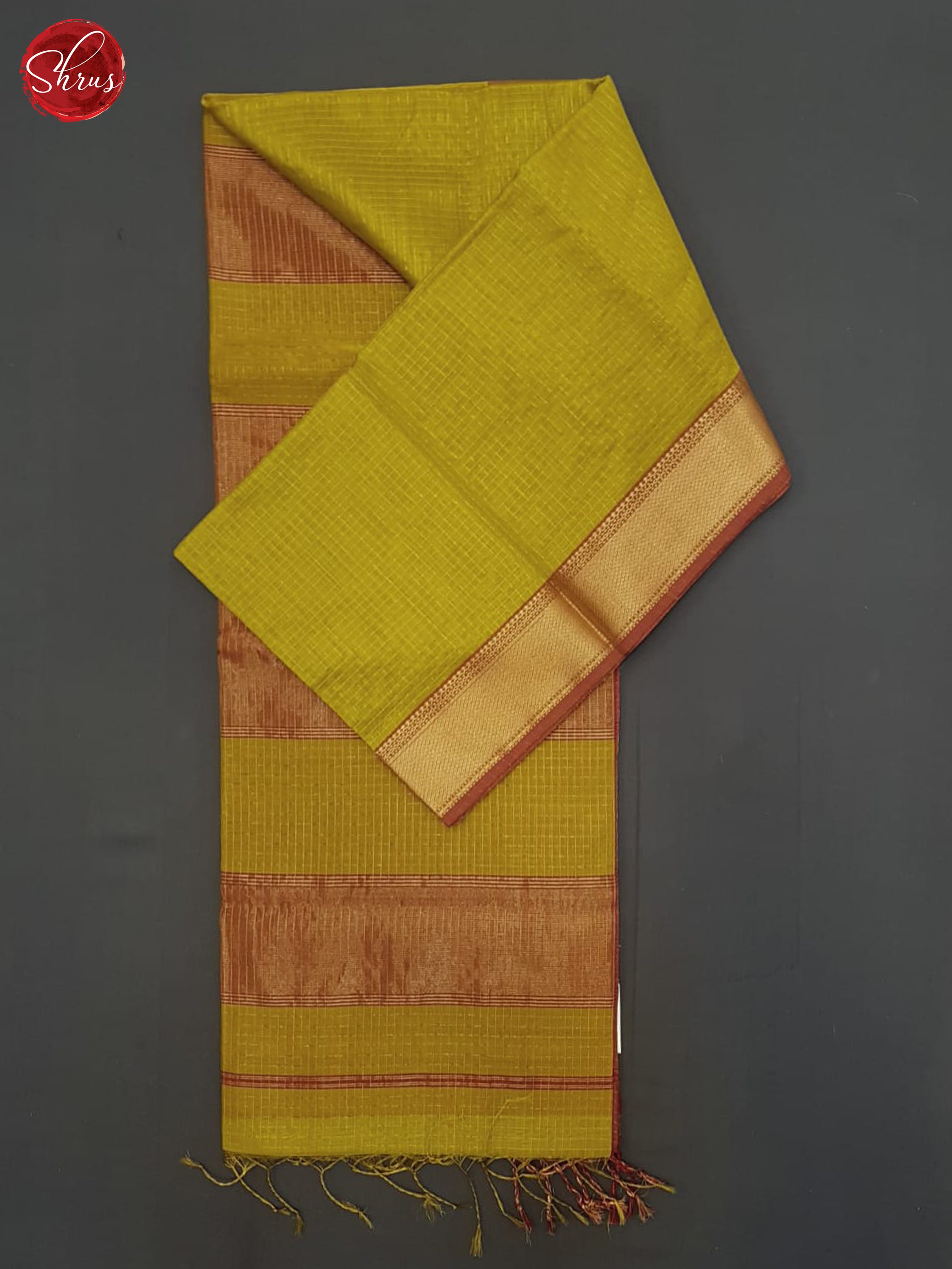 Green And Maroon- Maheshwari SilK Cotton saree - Shop on ShrusEternity.com