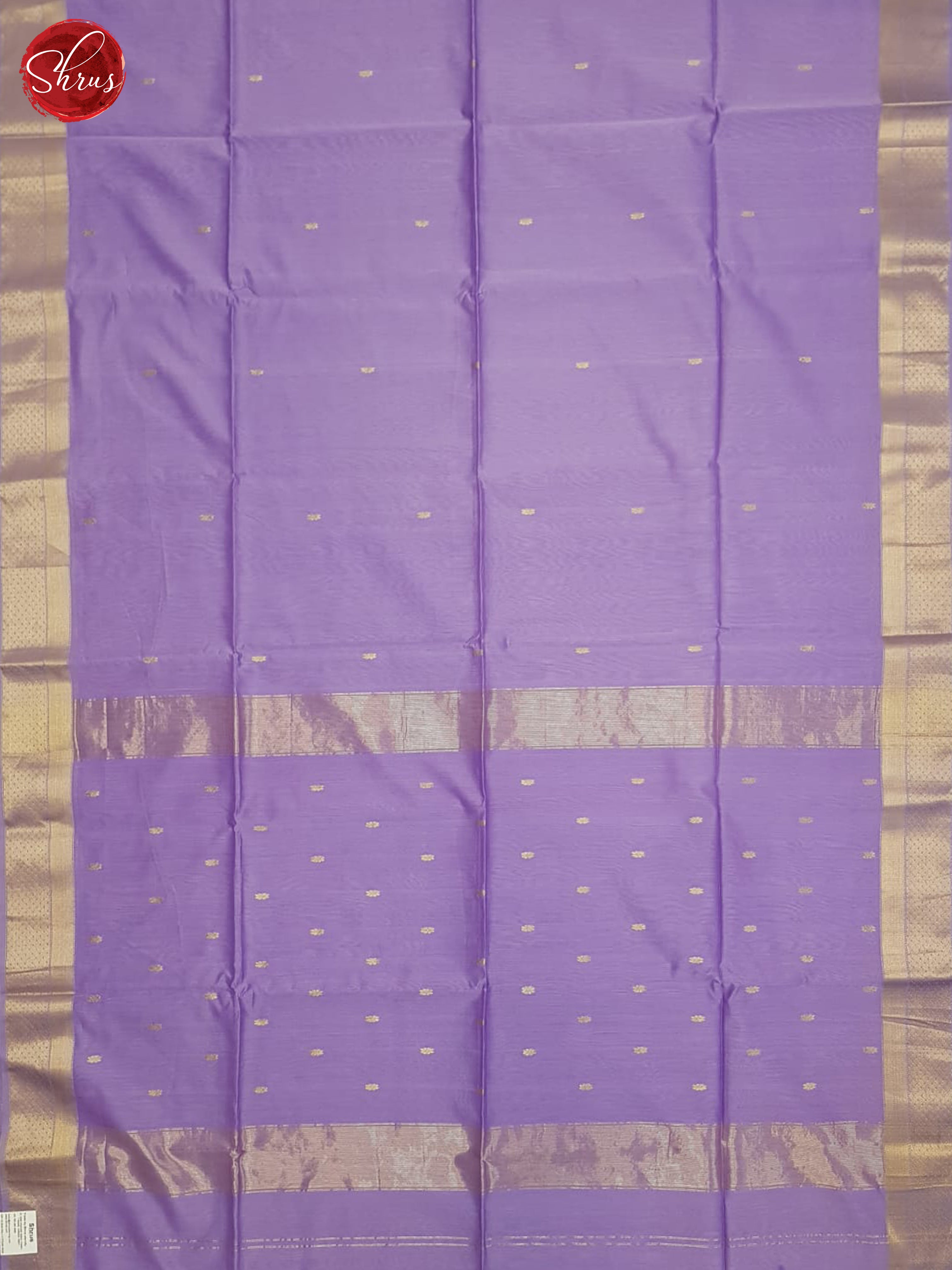 Lavender(Single Tone)- Maheshwari Silk Cotton Saree - Shop on ShrusEternity.com