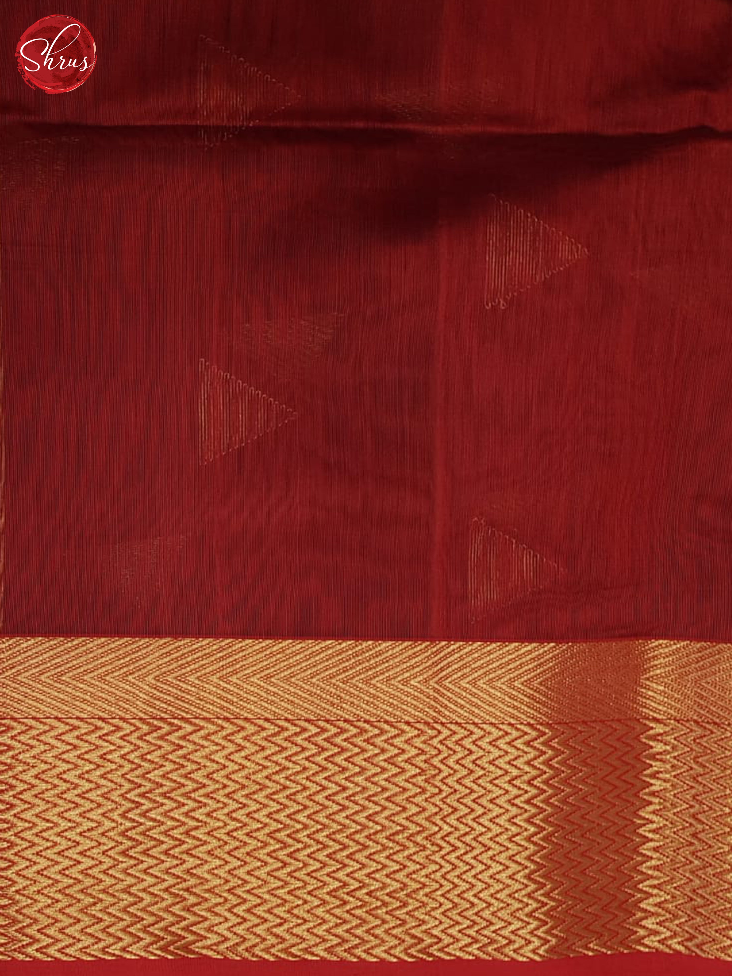 Green And Red- Maheshwari Silk Cotton Saree - Shop on ShrusEternity.com