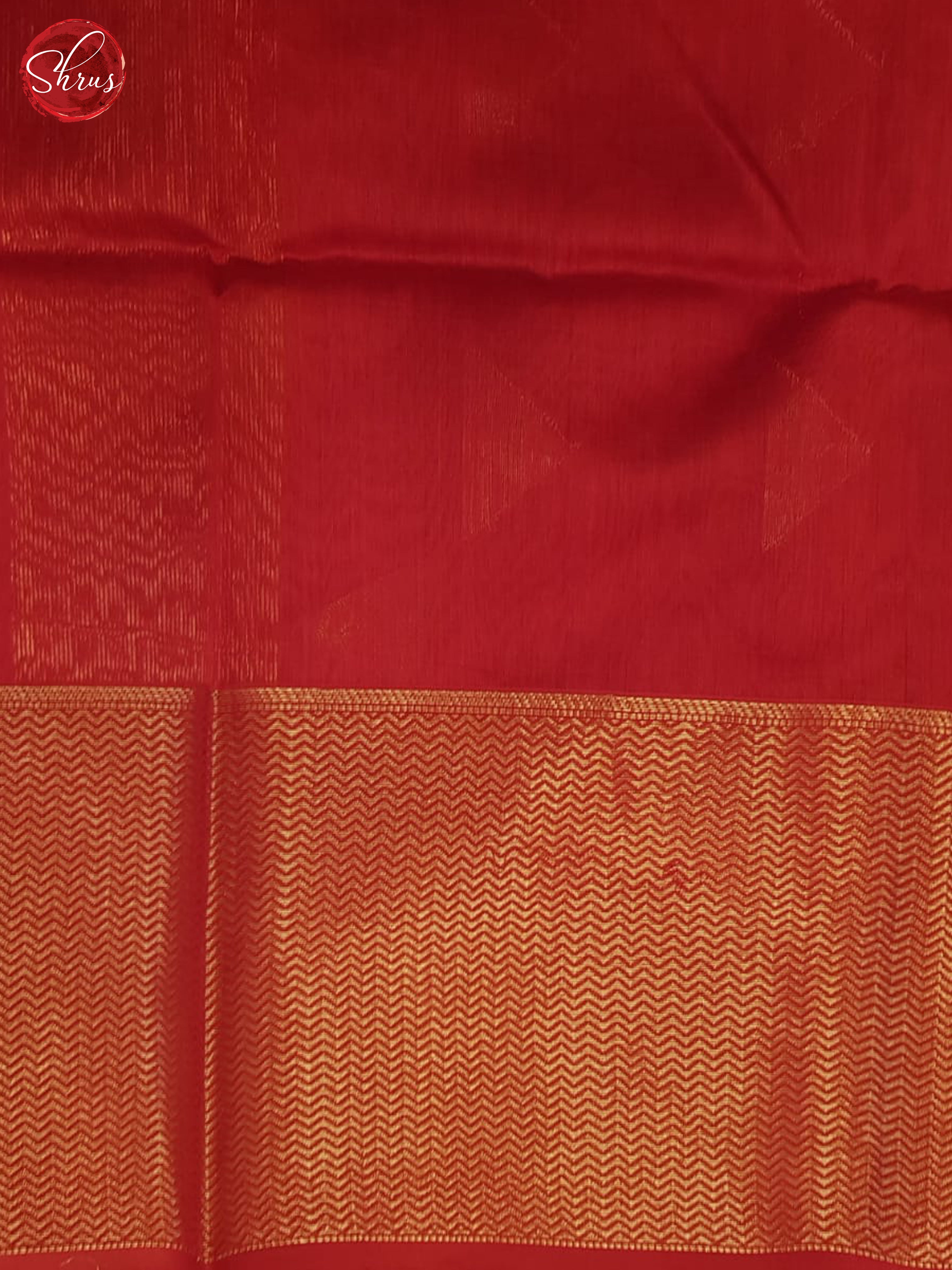 Red(Single Tone)- Maheshwari Silk Cotton Saree - Shop on ShrusEternity.com