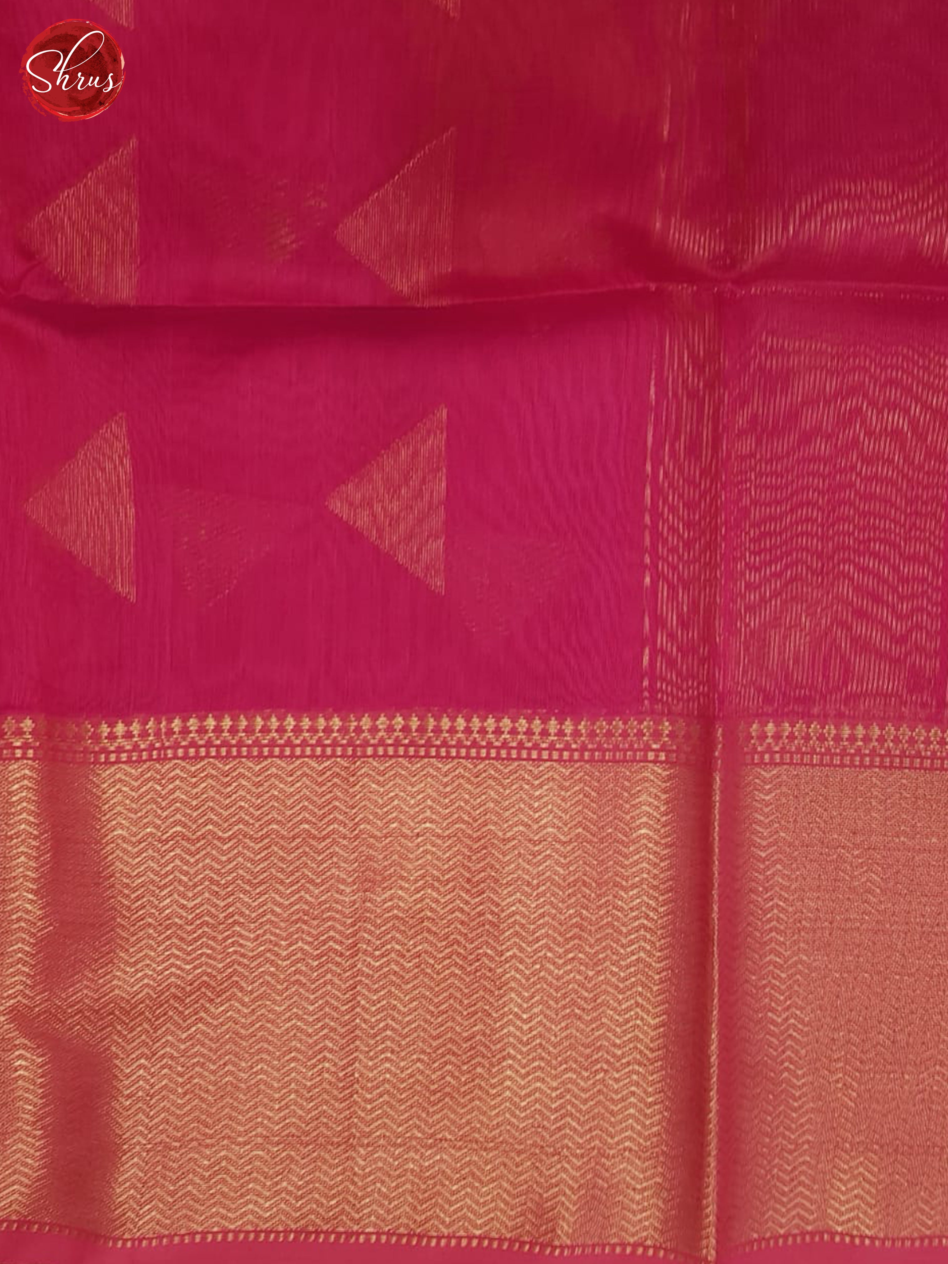 Pink(Single Tone)- Maheshwari Silk Cotton Saree - Shop on ShrusEternity.com