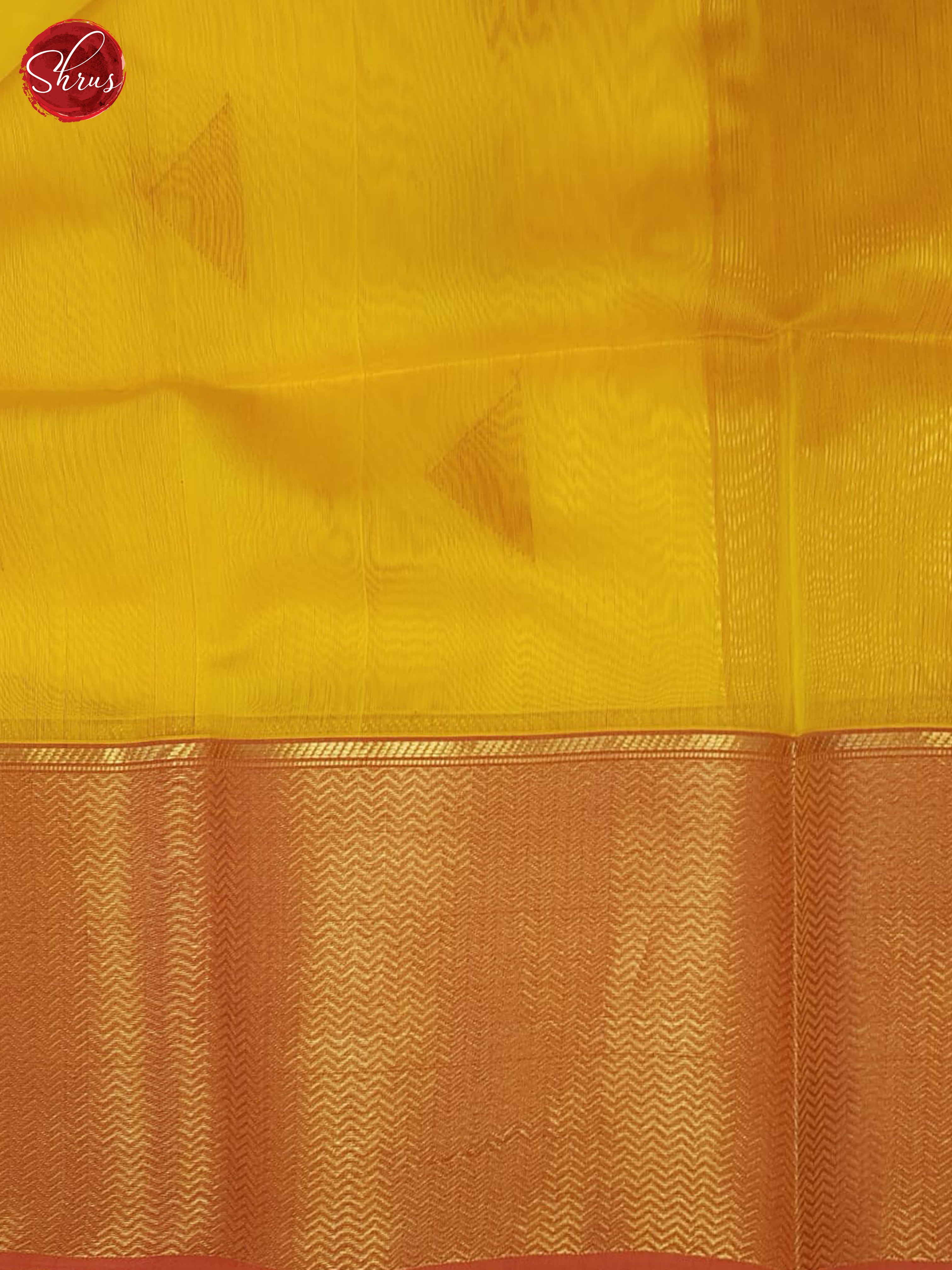 Yellow And Red- Maheshwari Silk cotton Saree - Shop on ShrusEternity.com