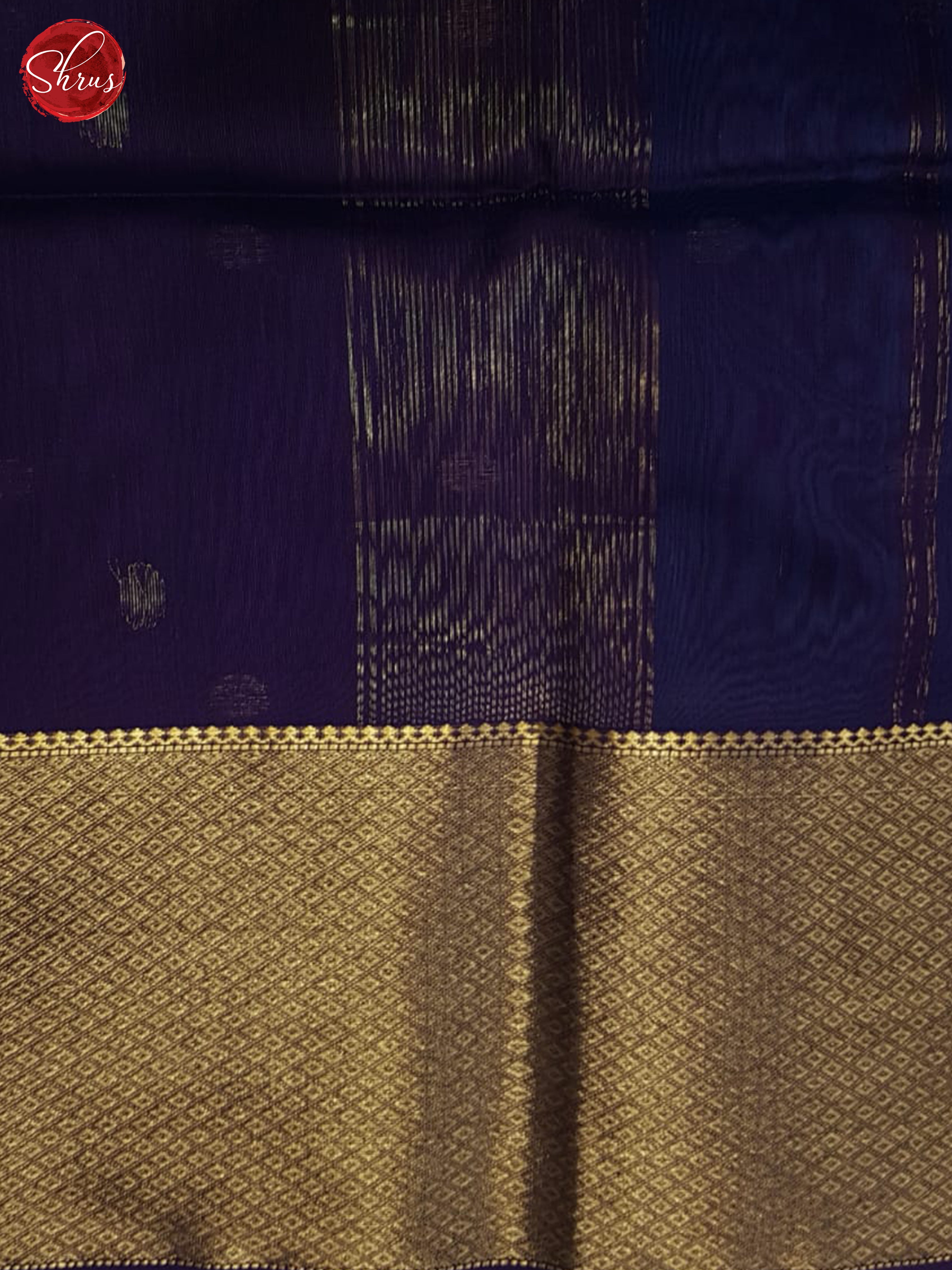 Blue And Purple- Maheshwari Silk Cotton Saree - Shop on ShrusEternity.com