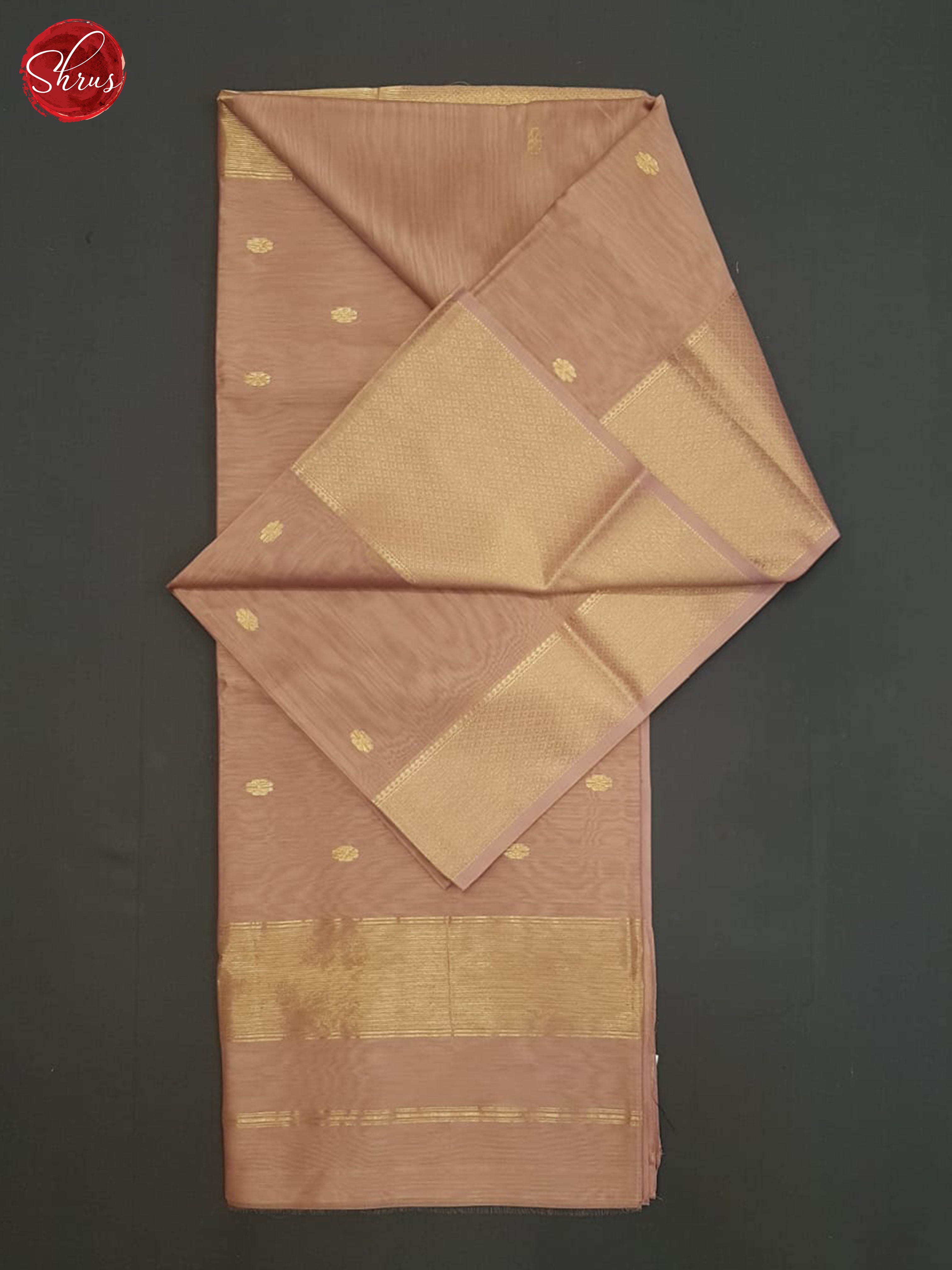 Dusty Onion Pink(Single Tone)- Maheshwari Silk Cotton Saree - Shop on ShrusEternity.com