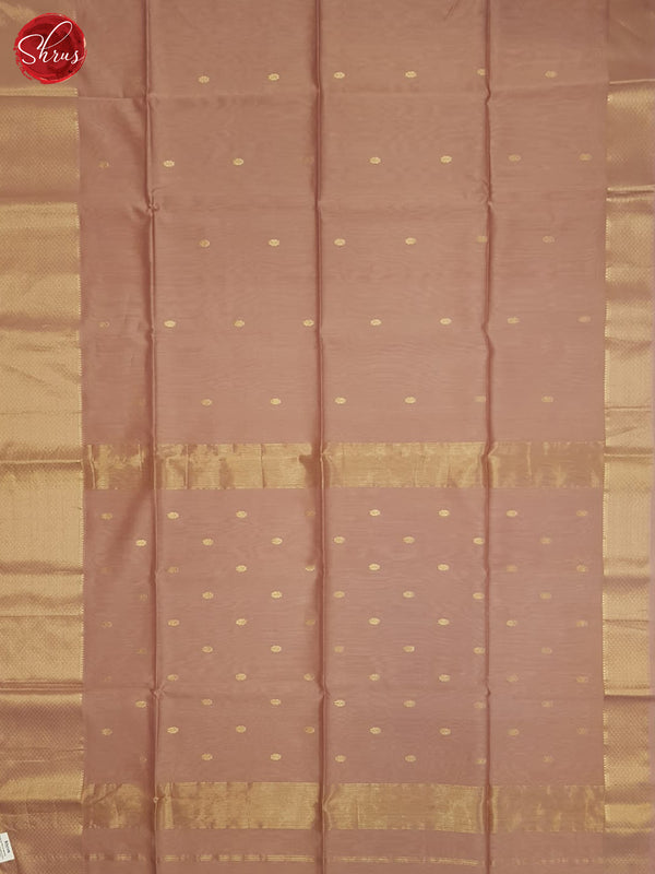 Dusty Onion Pink(Single Tone)- Maheshwari Silk Cotton Saree - Shop on ShrusEternity.com